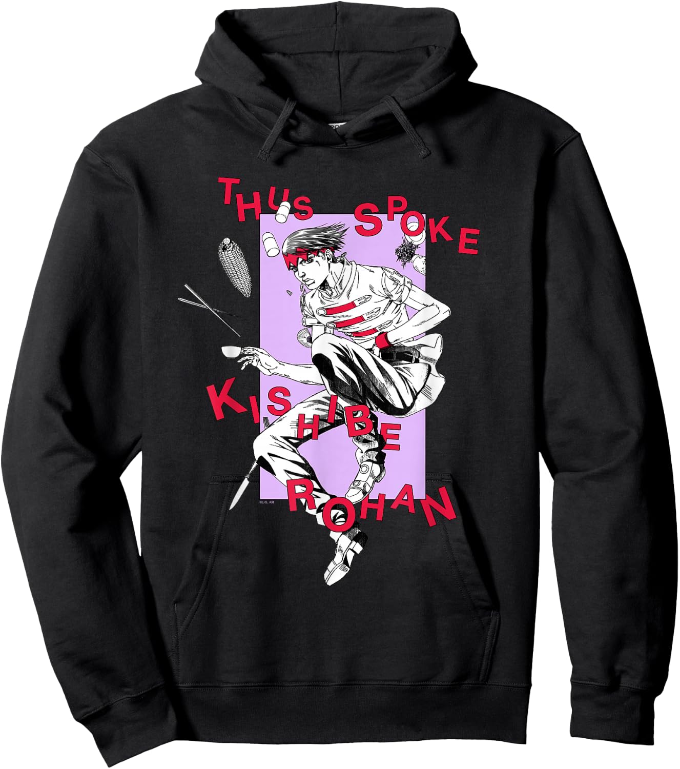 Thus Spoke Kishibe Rohan Rohan with Floating Logo Hoodie - Hoodie | Black