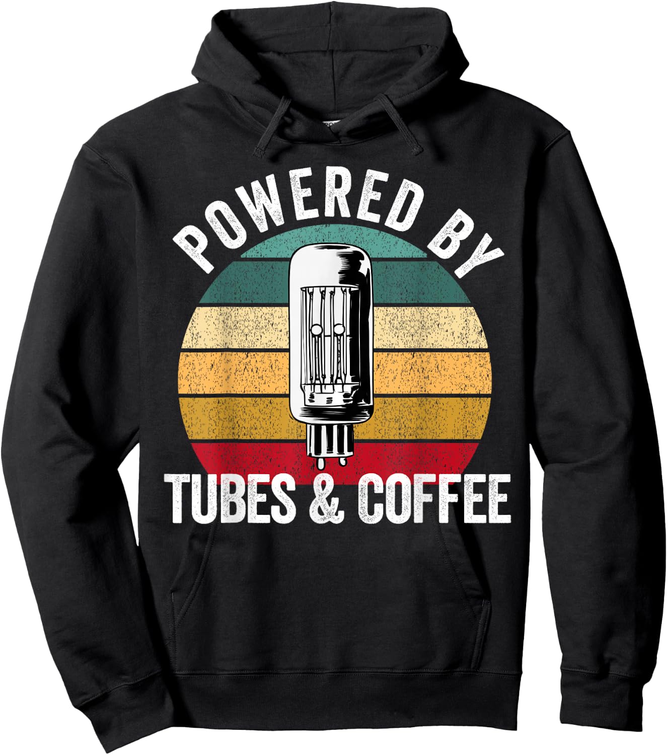 Vacuum tube Amp Amplifier Analog Audio Electron Valve Guitar Hoodie - Hoodie | Black