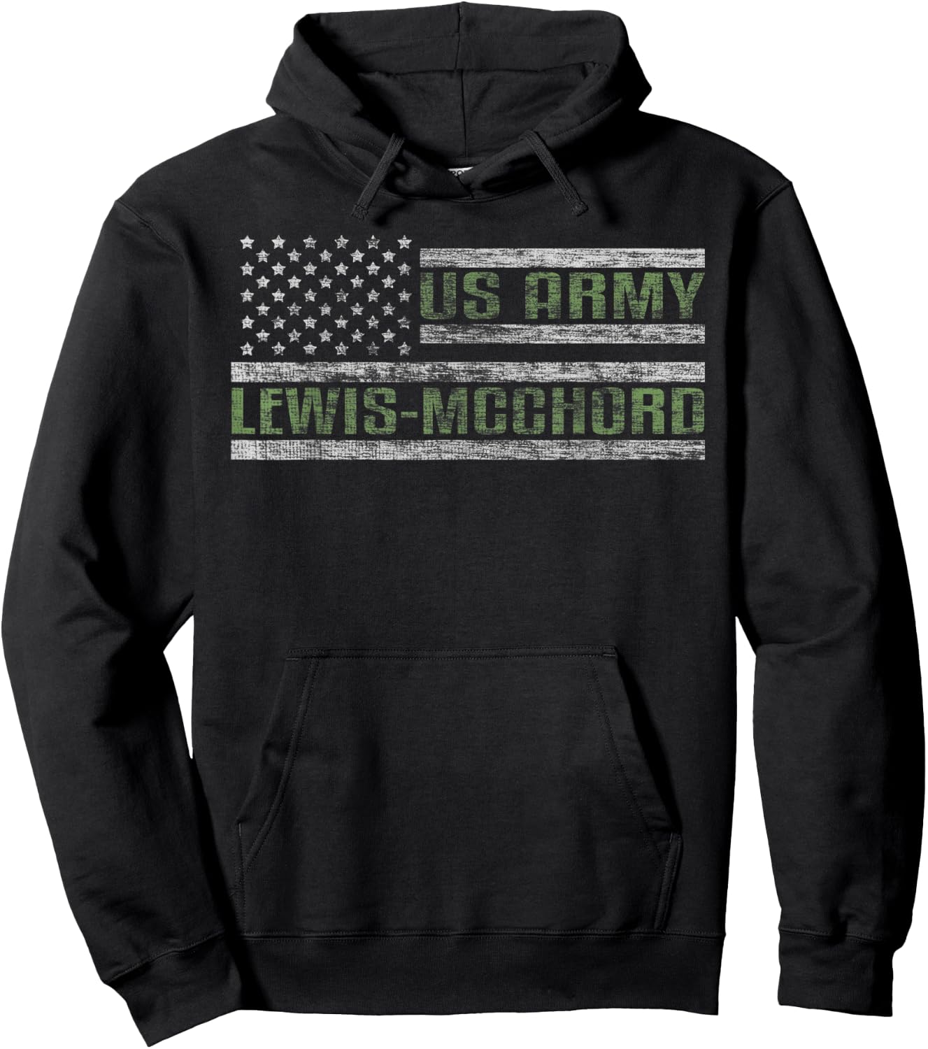 Lewis–McChord US Army Garrison United States Military Base Hoodie - Hoodie | Black
