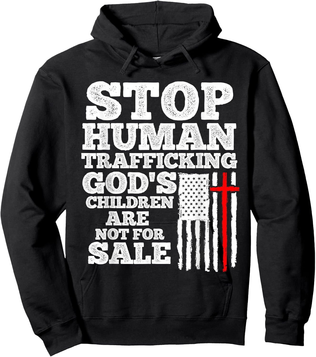 End Human Trafficking Politics Wake Up Children Faith Hoodie - Hoodie | Black
