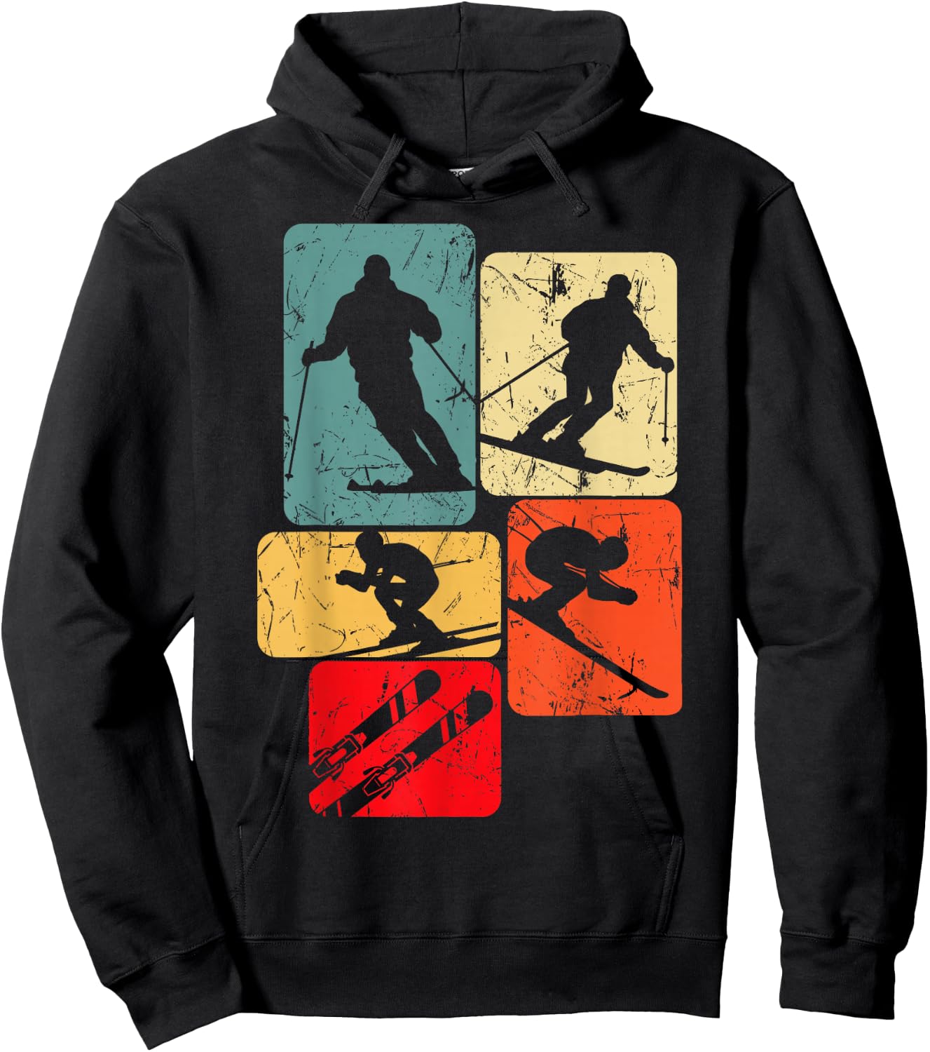 Skiing Hoodie - Hoodie | Black