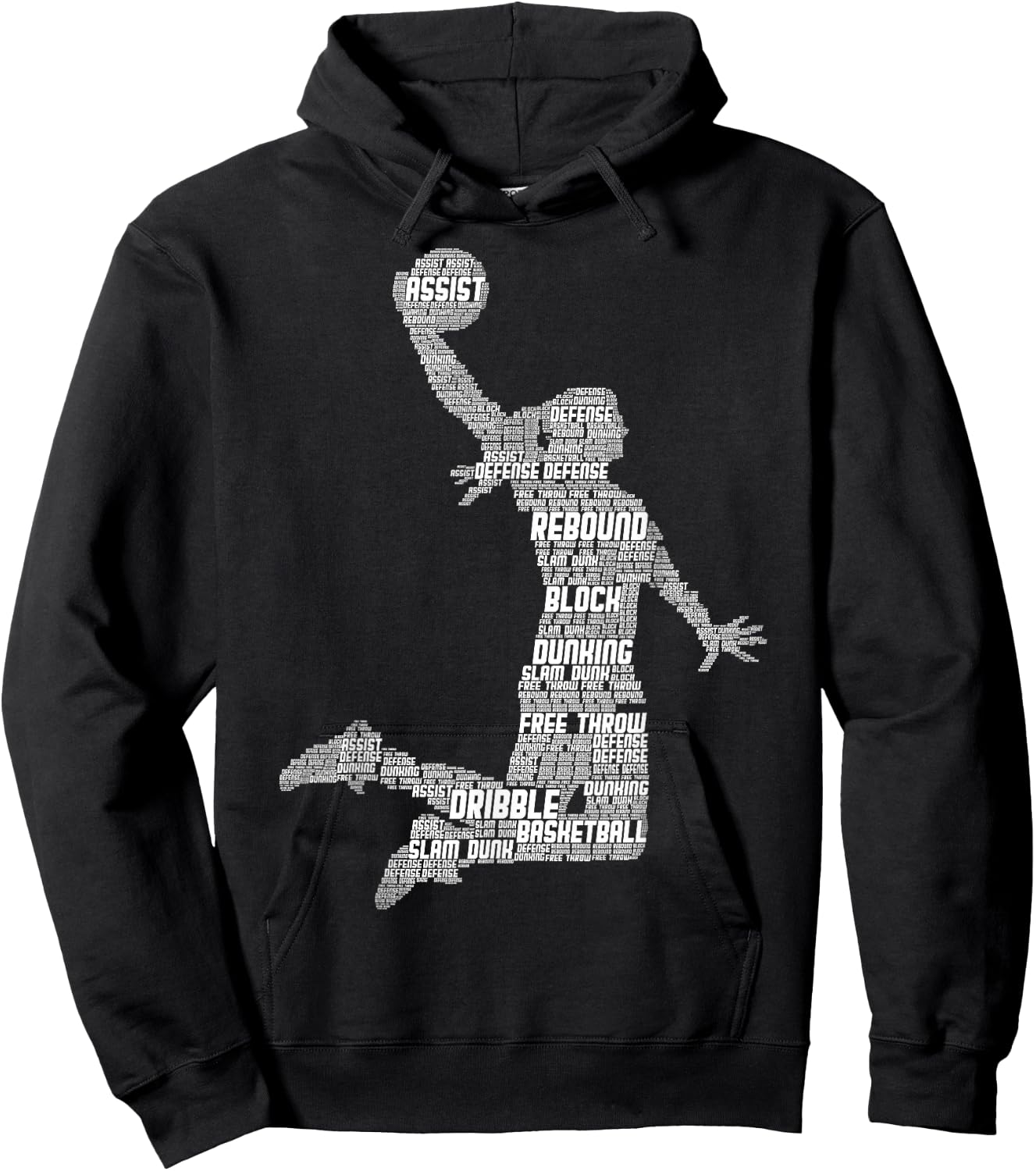 Basketball Girl Women Kids Girls Small Hoodie - Hoodie | Black