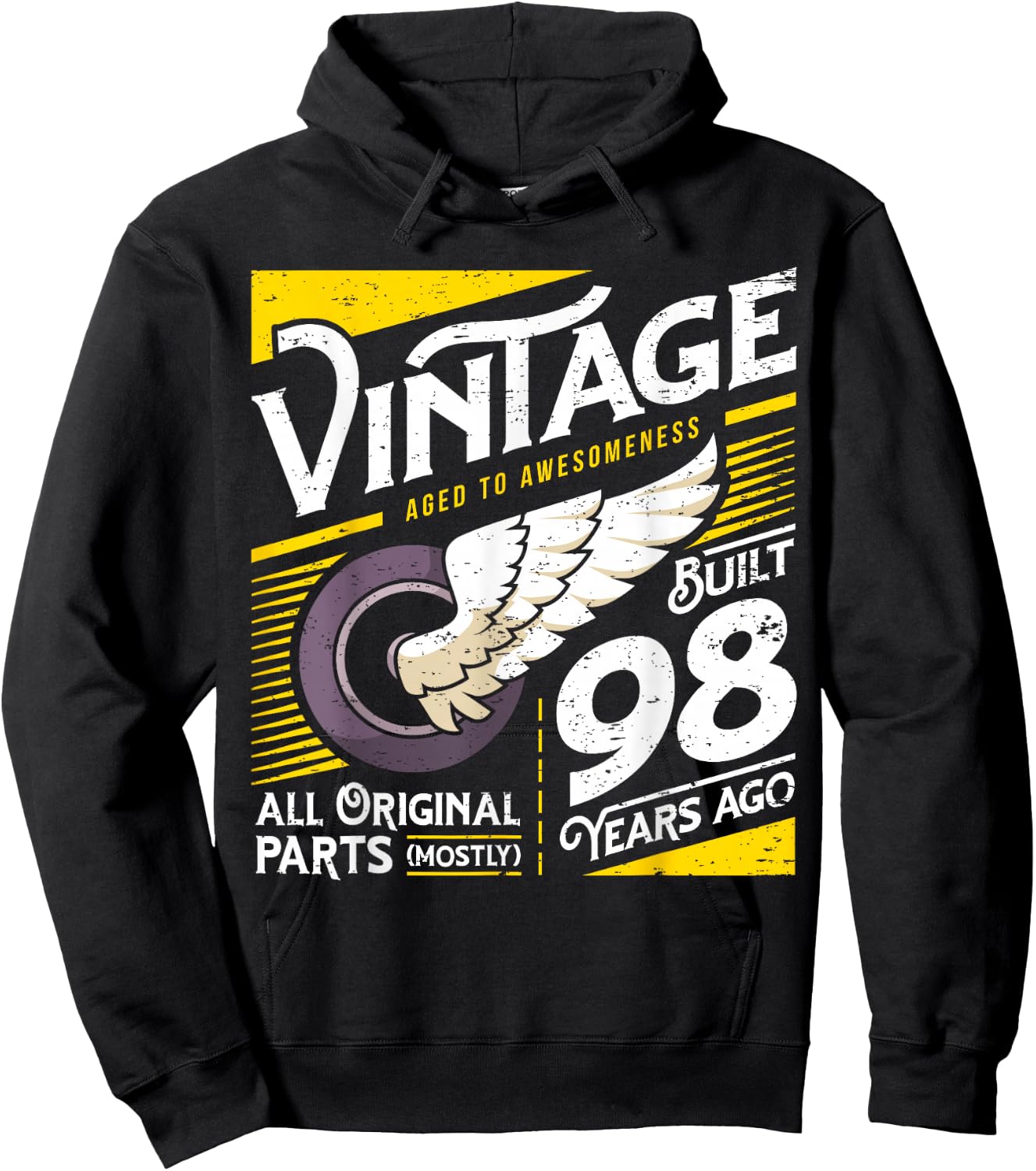 98 Years Vintage 98th Birthday Hoodie - Hoodie | Black