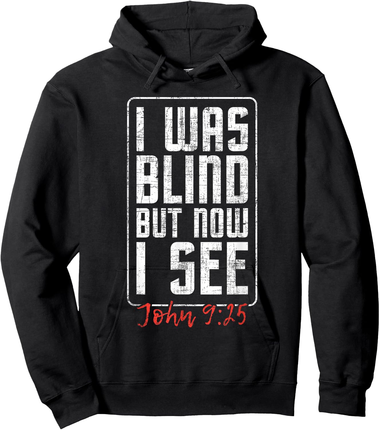 I Was Blind But Now I See - Eye Surgery Get Well Cataract Hoodie - Hoodie | Black