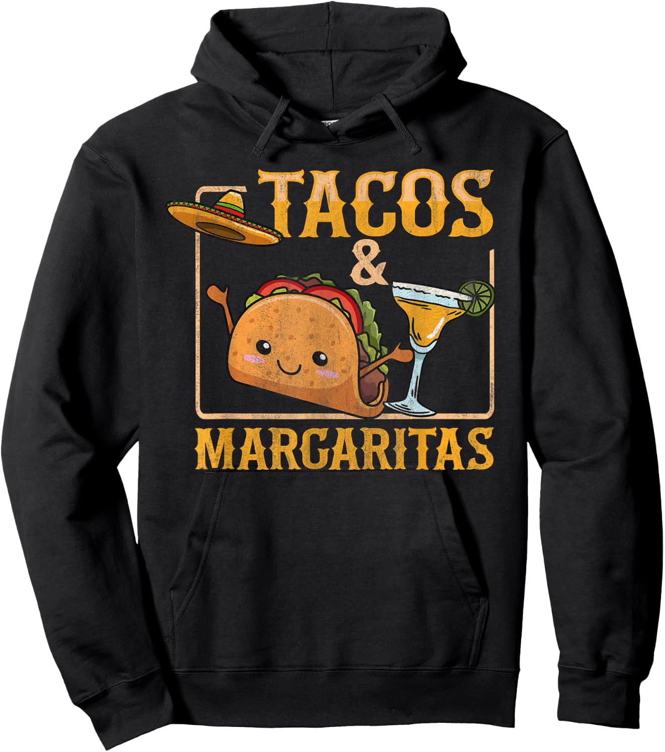 Tacos & Margaritas Design for a Taco Lover Hoodie - Hoodie | Black