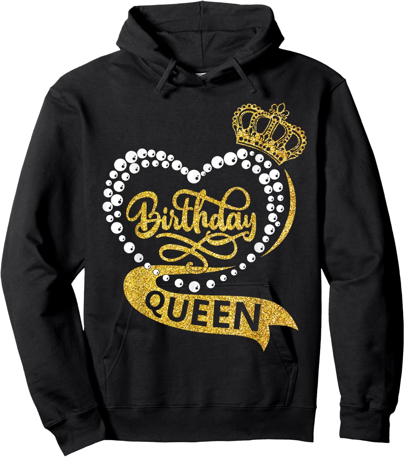Birthday Queen Squad It's My Birthday Women Girl Matching Hoodie - Hoodie | Black