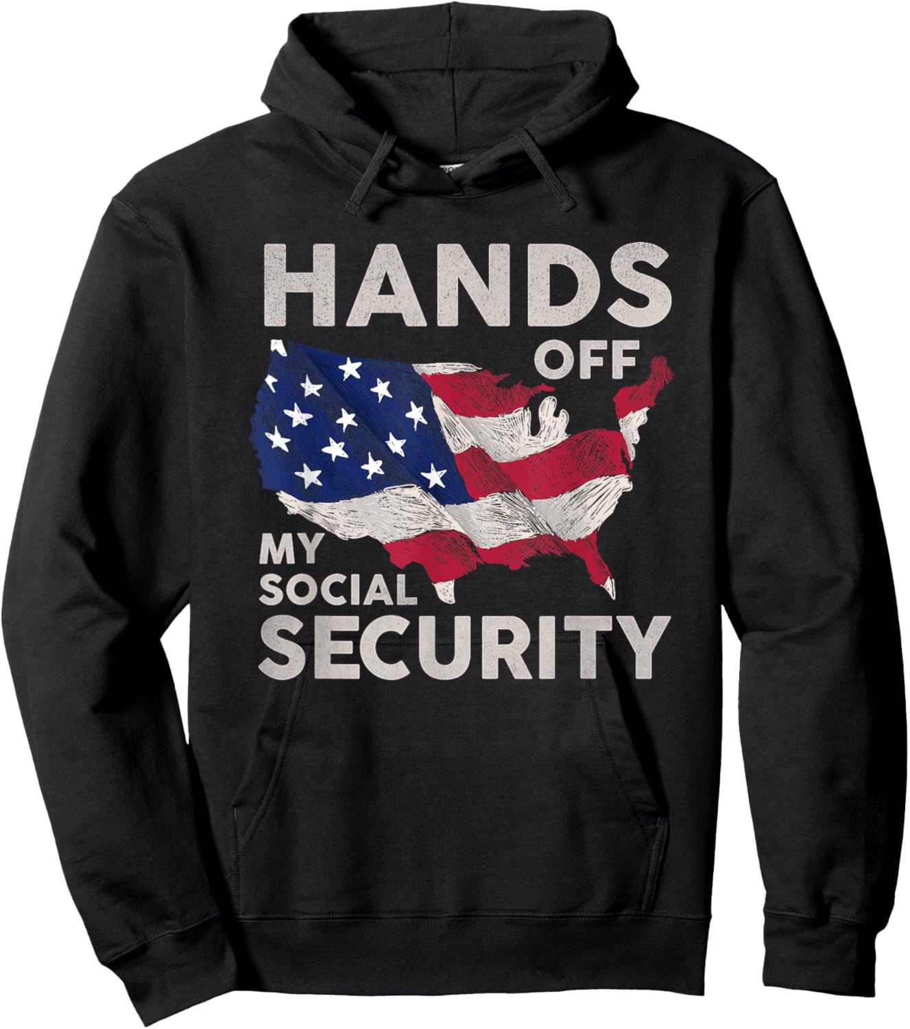 Hands Off My Social Security Hoodie - Hoodie | Black