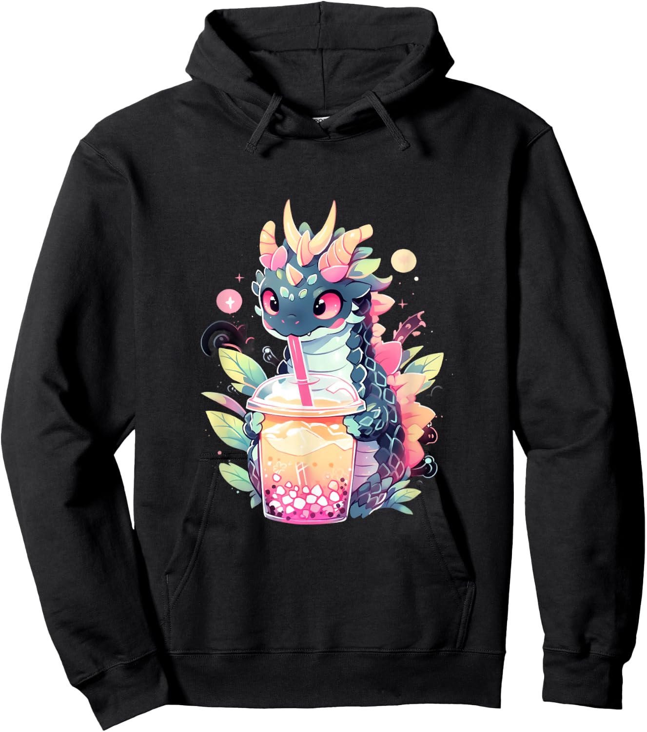 Dragon Boba Tea Bubble Tea Anime Kawaii Hoodie - Hoodie | Black