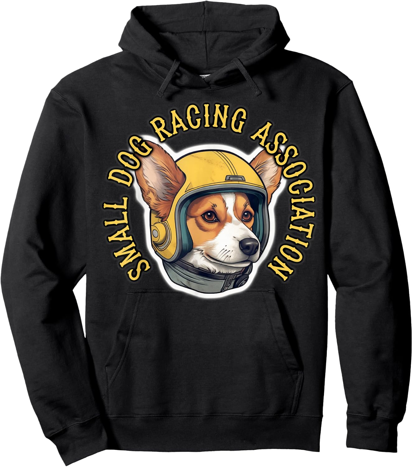 Welsh Corgi Racing - Dog Race Hoodie - Hoodie | Black