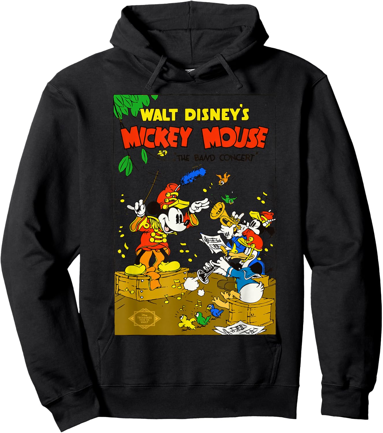 Disney Mickey Mouse The Band Concert Donald Duck Vintage Hoodie - Hoodie | Black