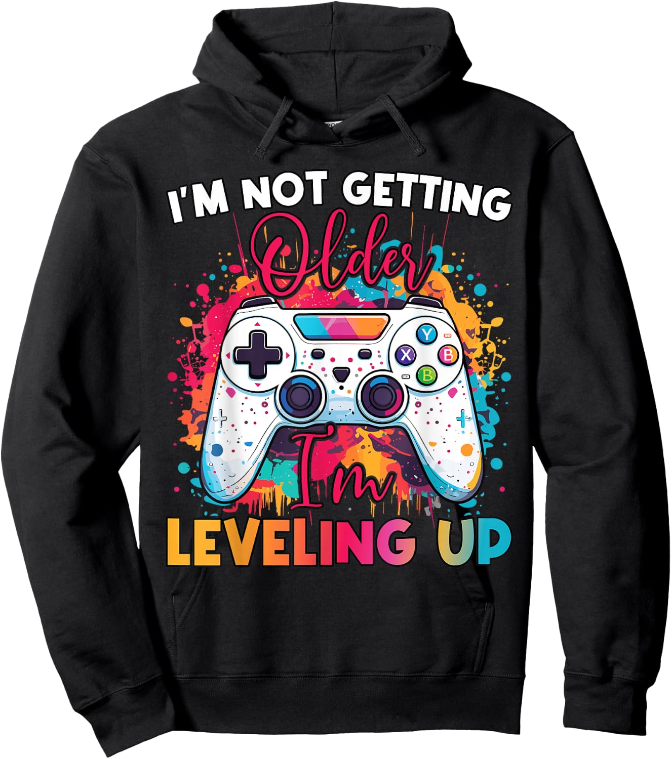 Leveling Up Birthday Apparel – Funny Birthday Gift Hoodie - Hoodie | Black