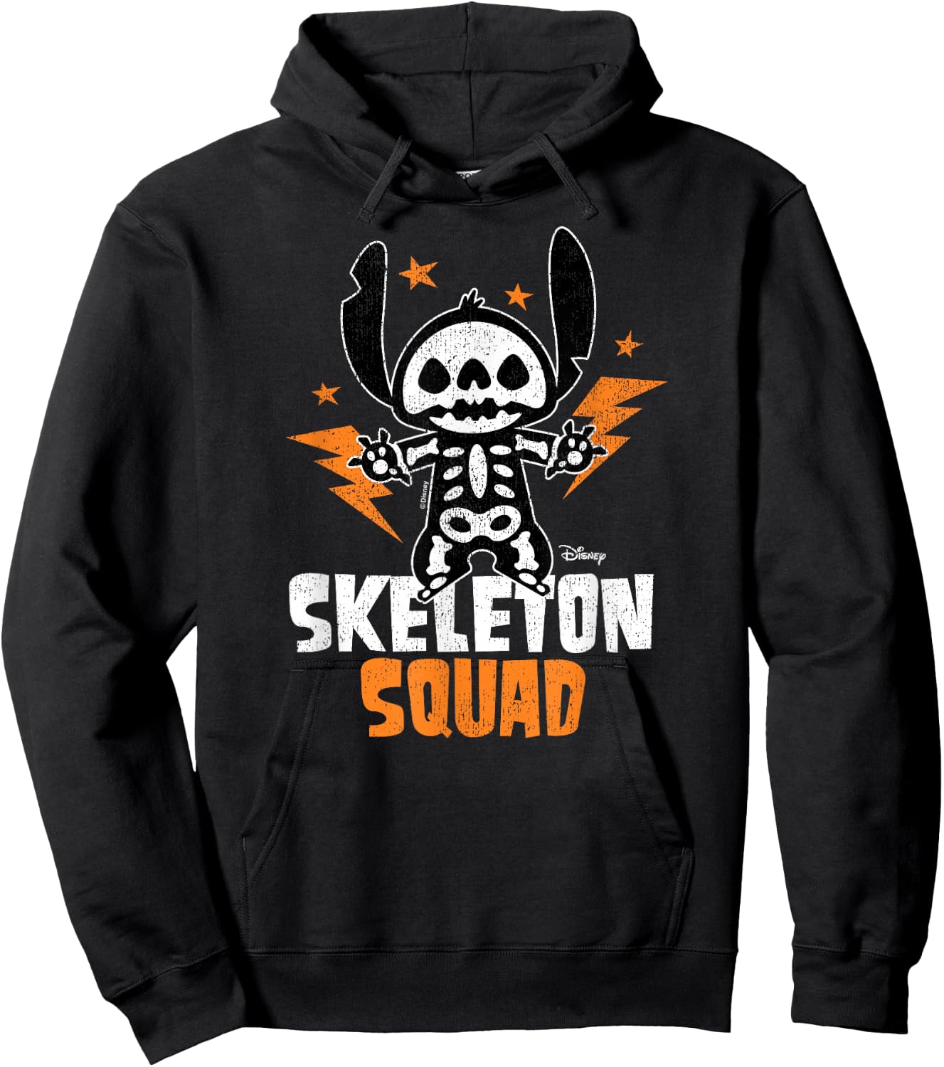 Lilo And Stitch - Skeleton Squad Hoodie - Hoodie | Black