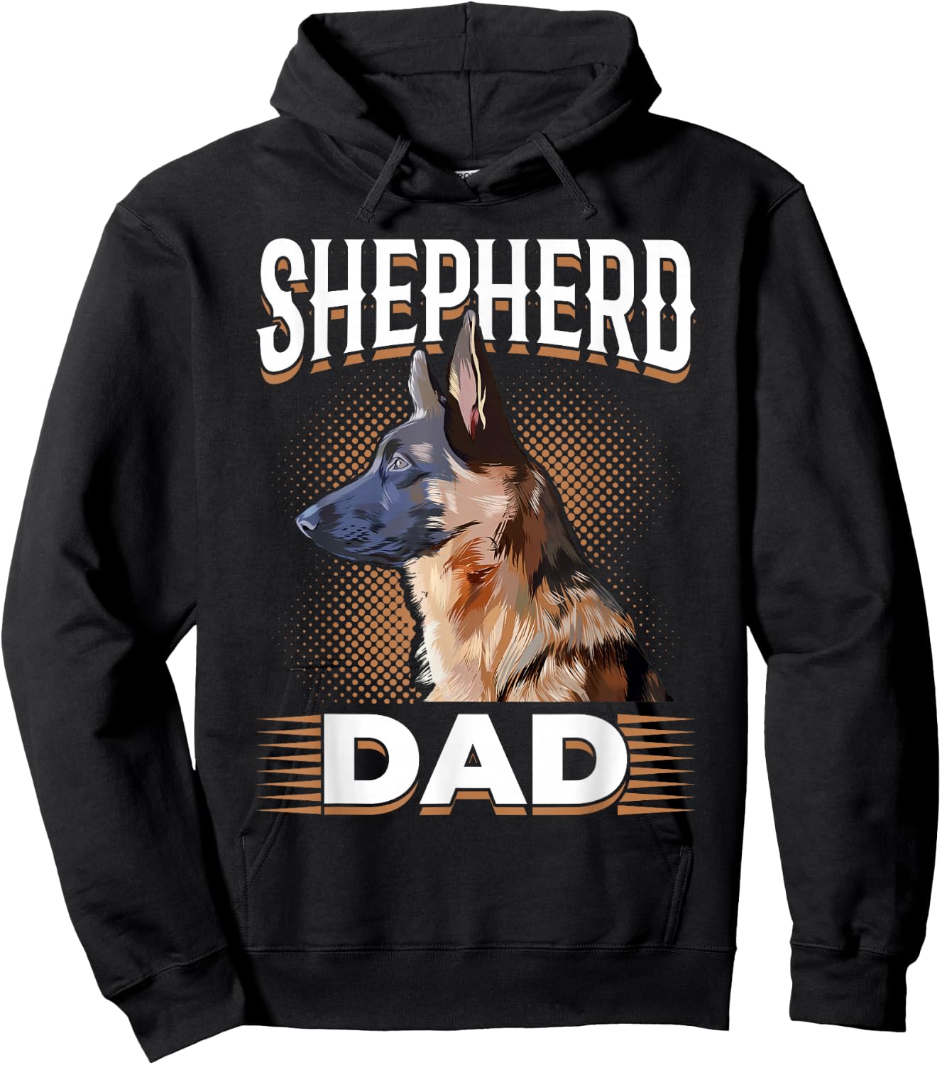 German Shepherd Lover - Shepherd Dad Hoodie - Hoodie | Black