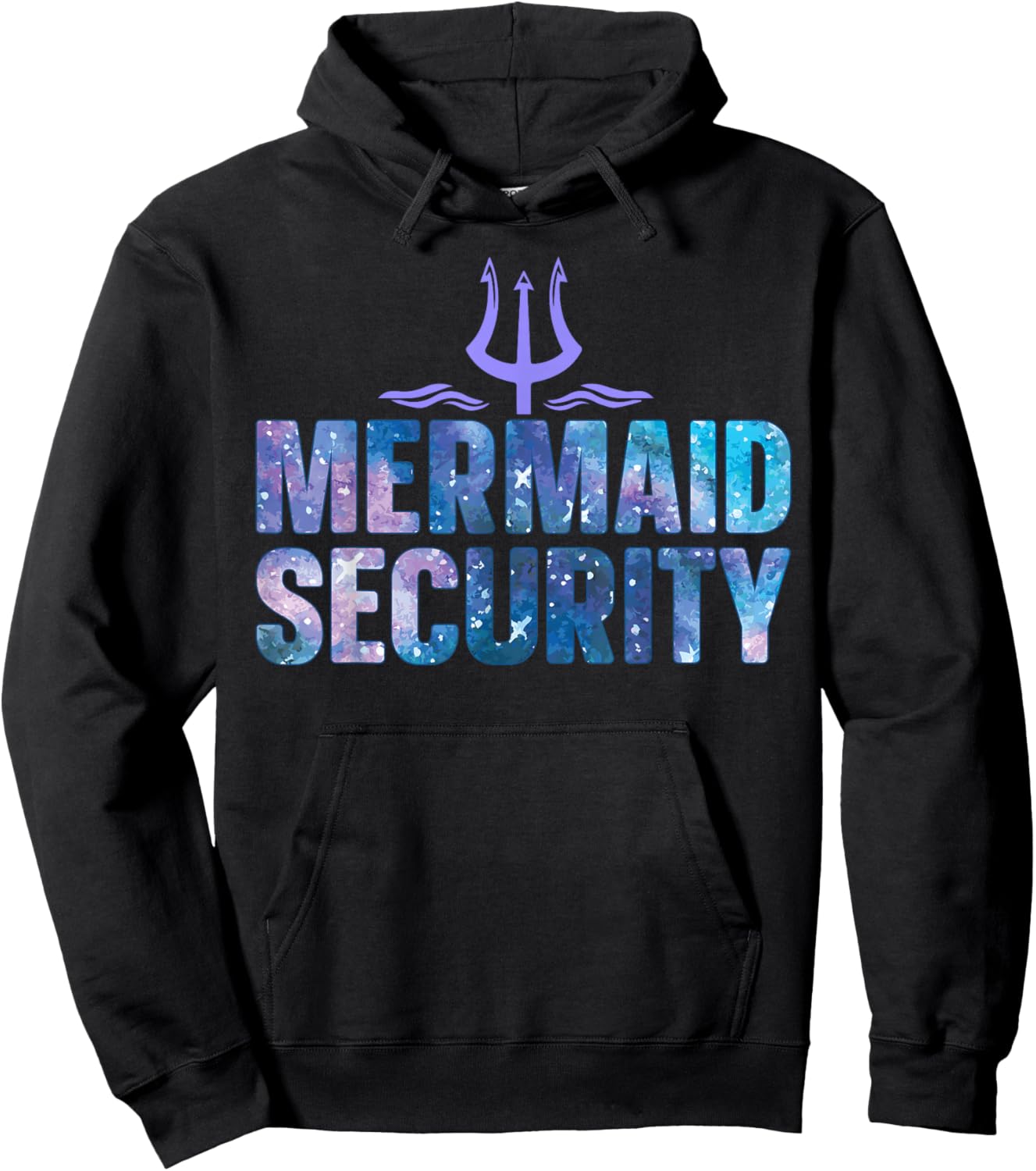 Mermaid Security Funny Dad Mermaid Family Mermaid Squad Hoodie - Hoodie | Black