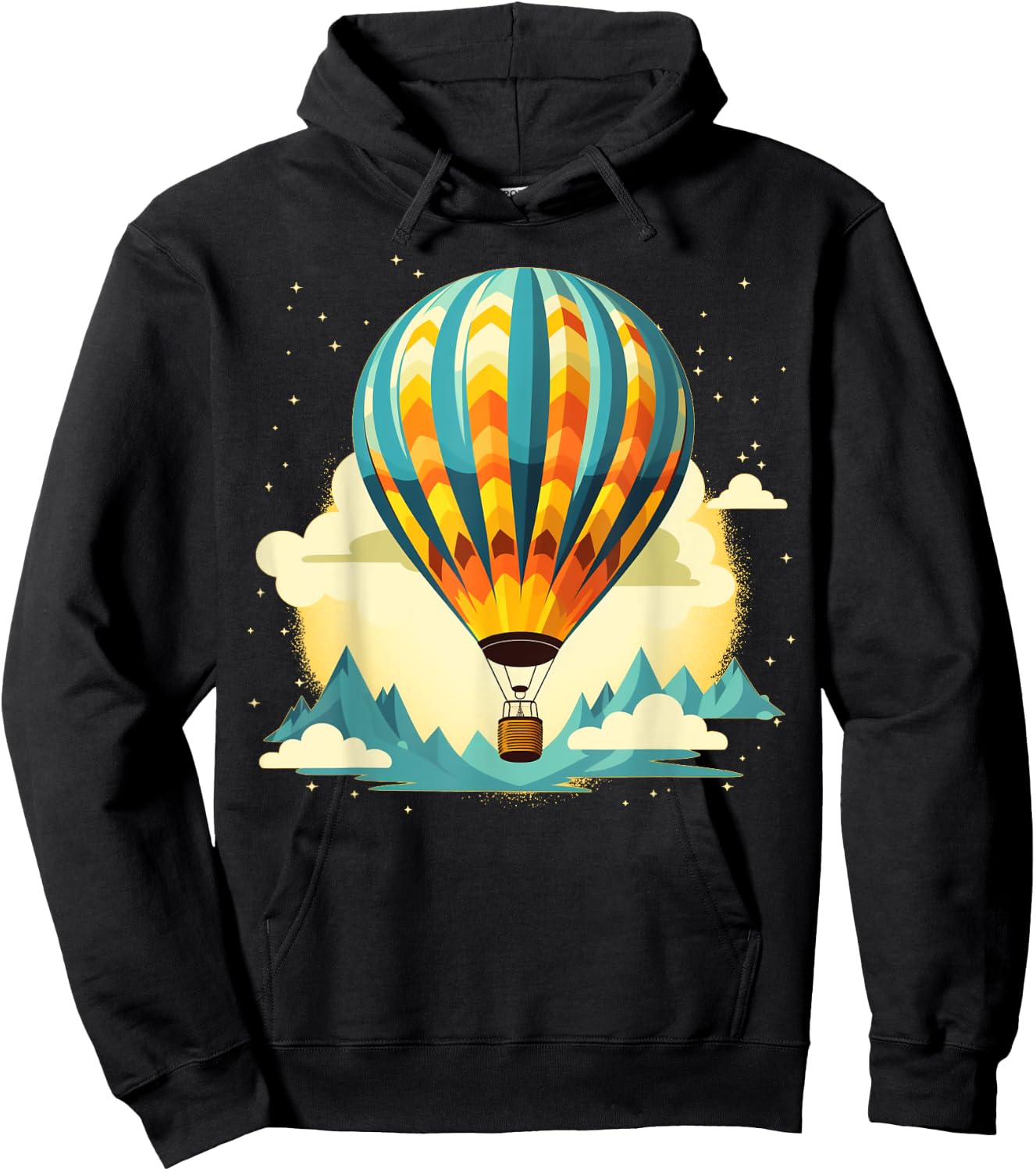 Funny hot Air Balloon for new Adventures Lovers Hoodie - Hoodie | Black