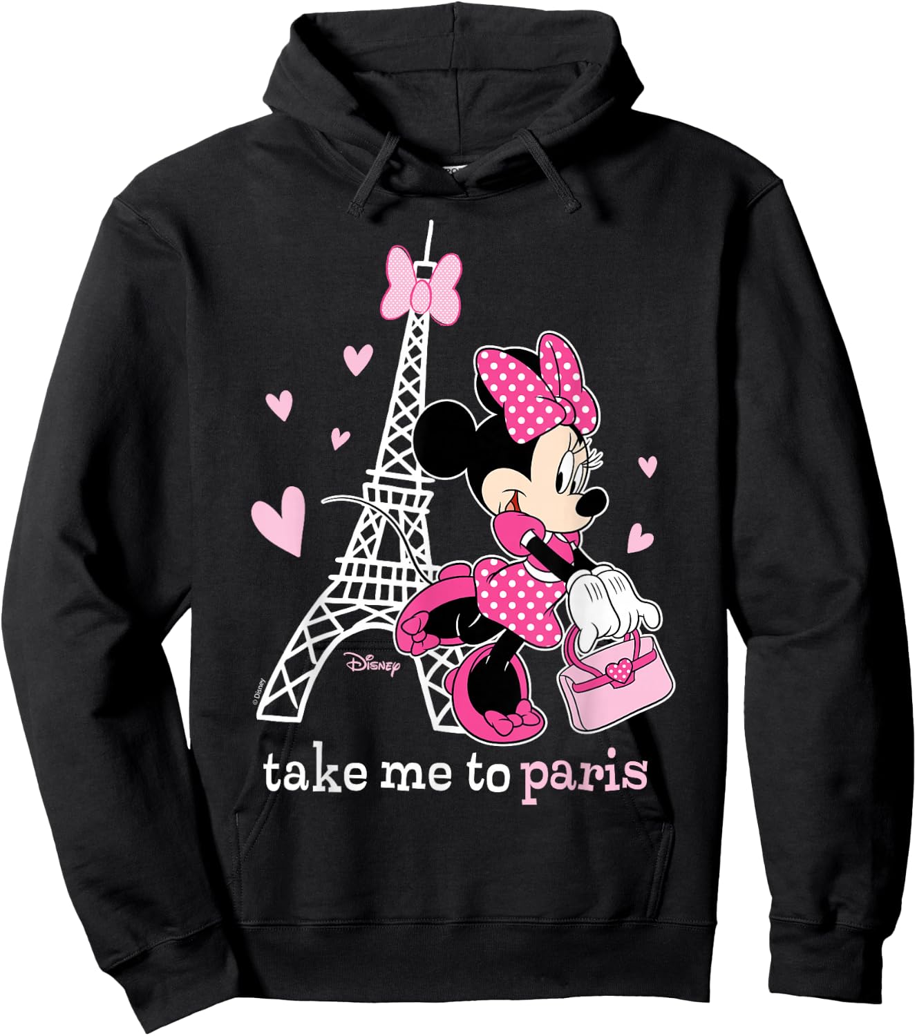 Disney - Minnie Take Me to Paris Hoodie - Hoodie | Black