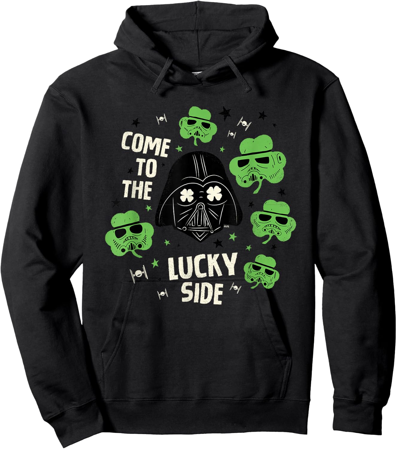 Star Wars Darth Vader The Lucky Side St. Patrick’s Day Hoodie - Hoodie | Black