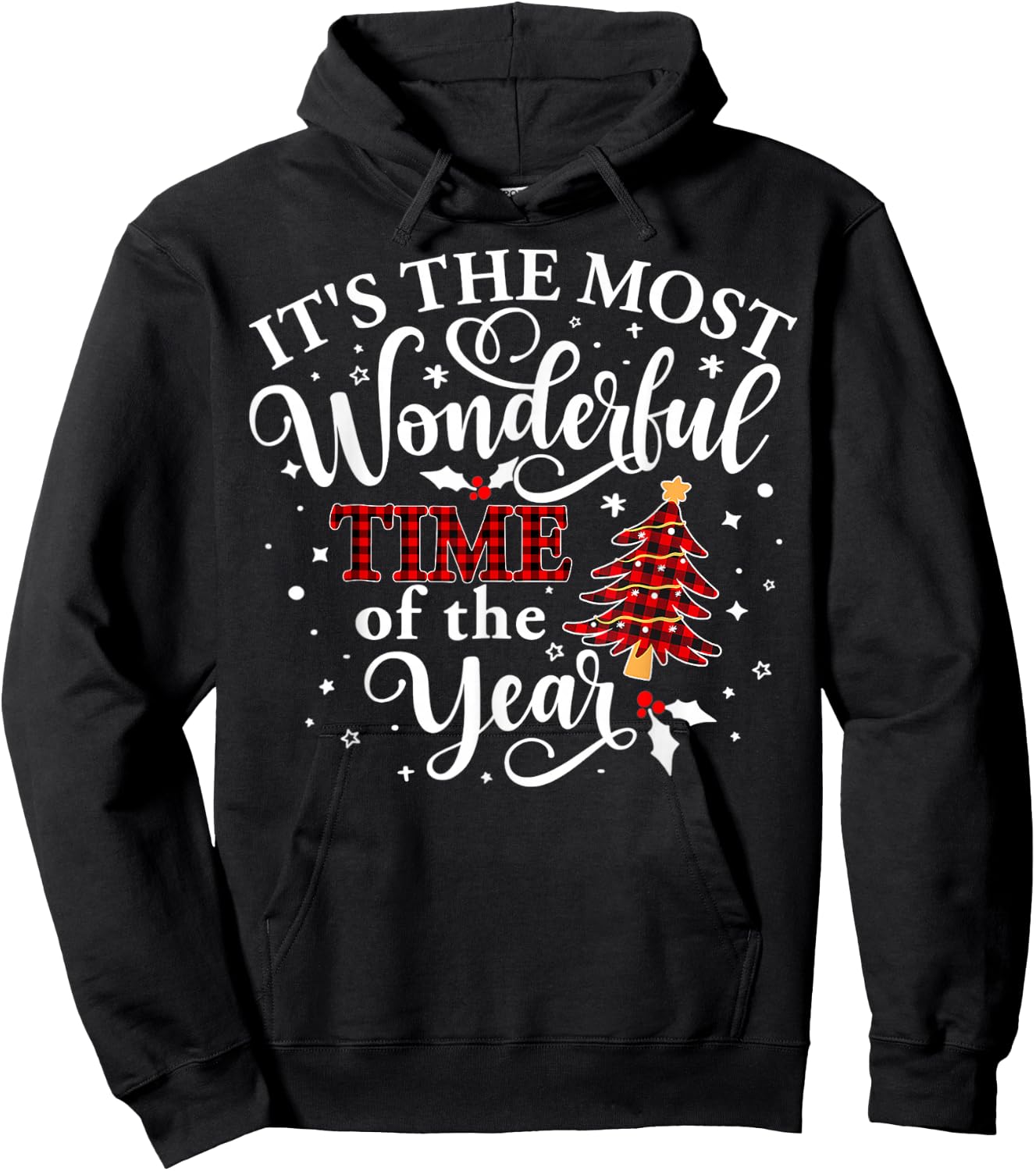 It's The Most Wonderful Time of The Year Christmas Hoodie - Hoodie | Black