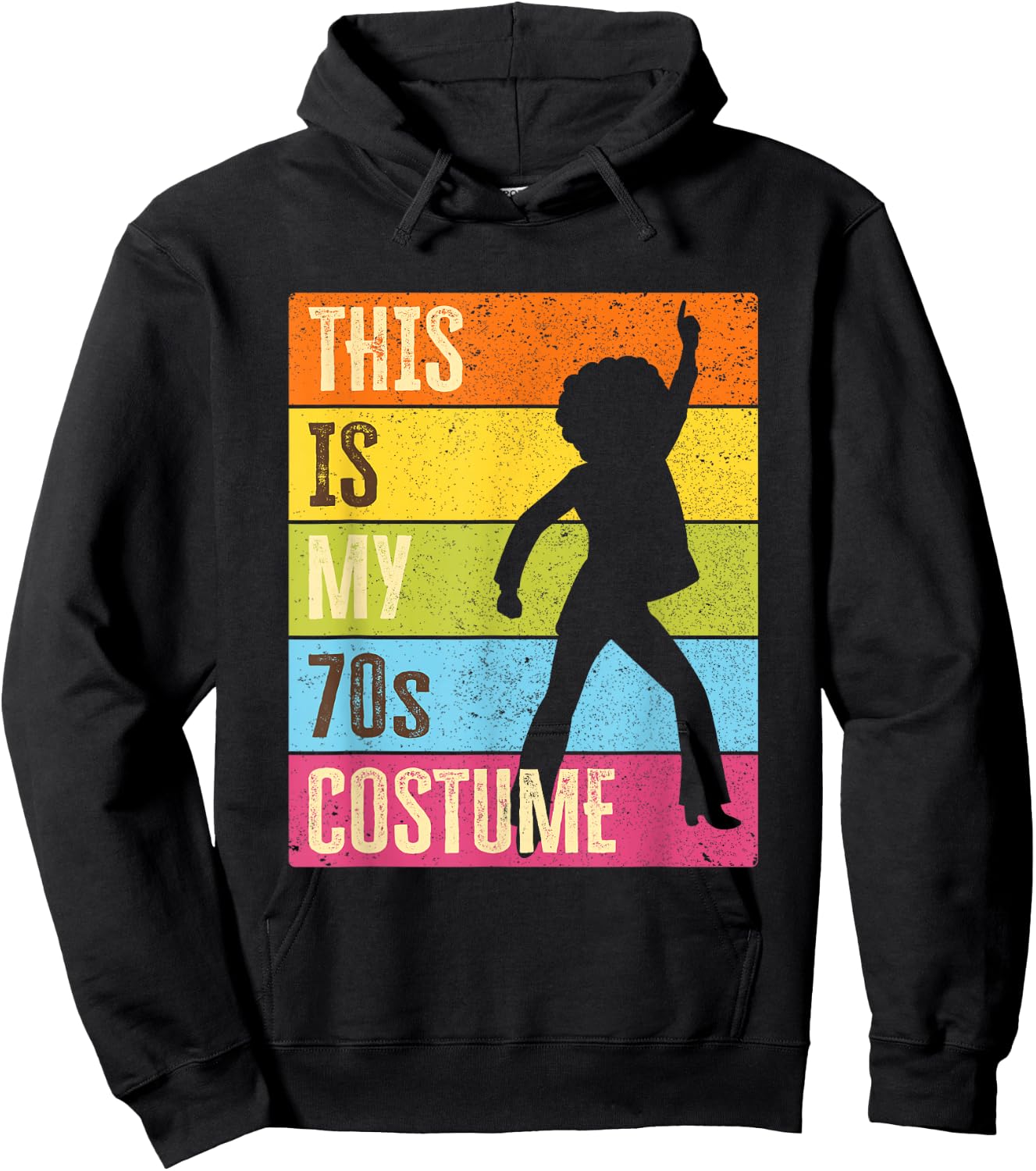 This Is My 70s Costume, Women | 70s Outfit & 1970s Disco Hoodie - Hoodie | Black