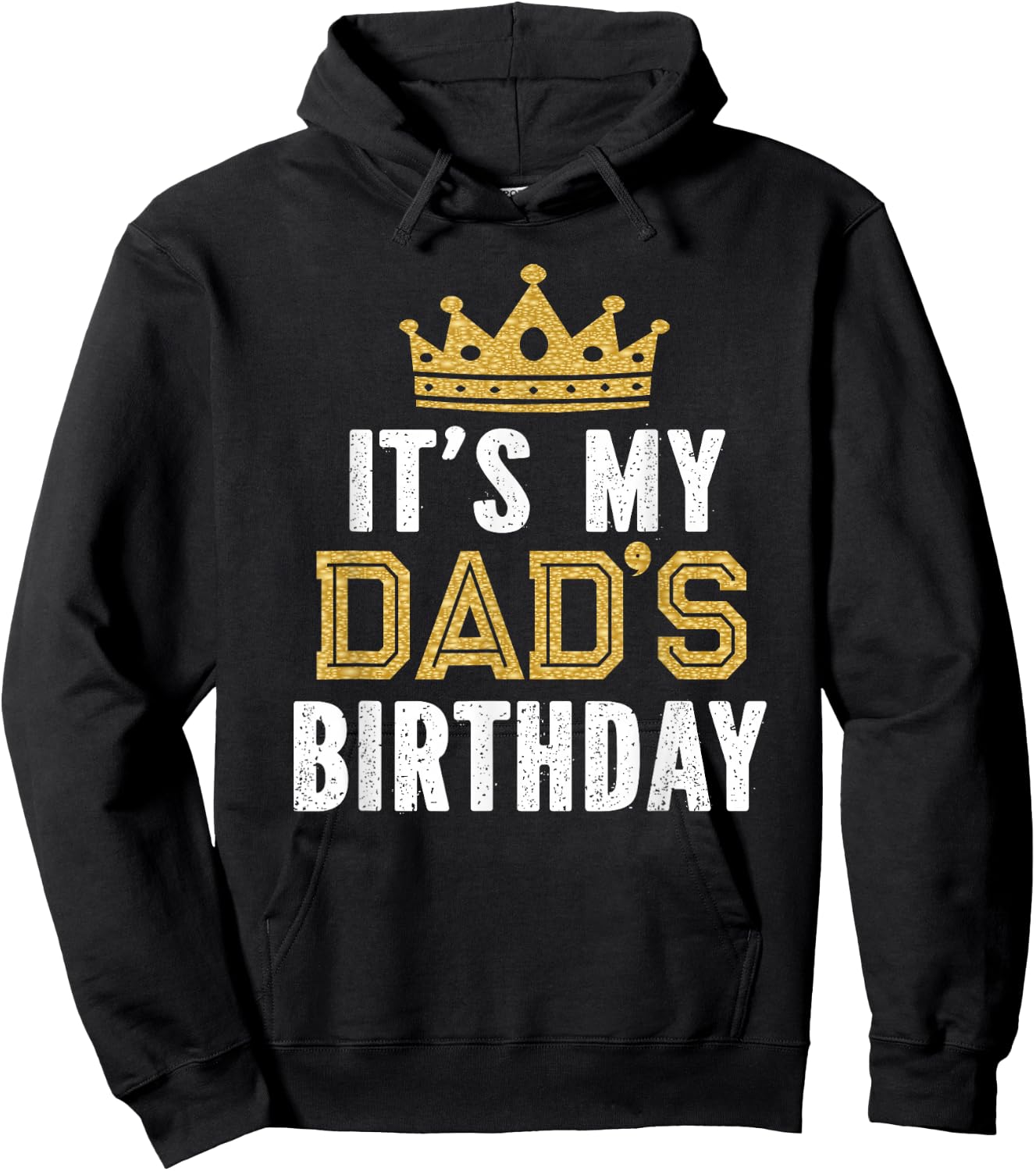 It's My Dad's Birthday Party Family Matching Small Hoodie - Hoodie | Black