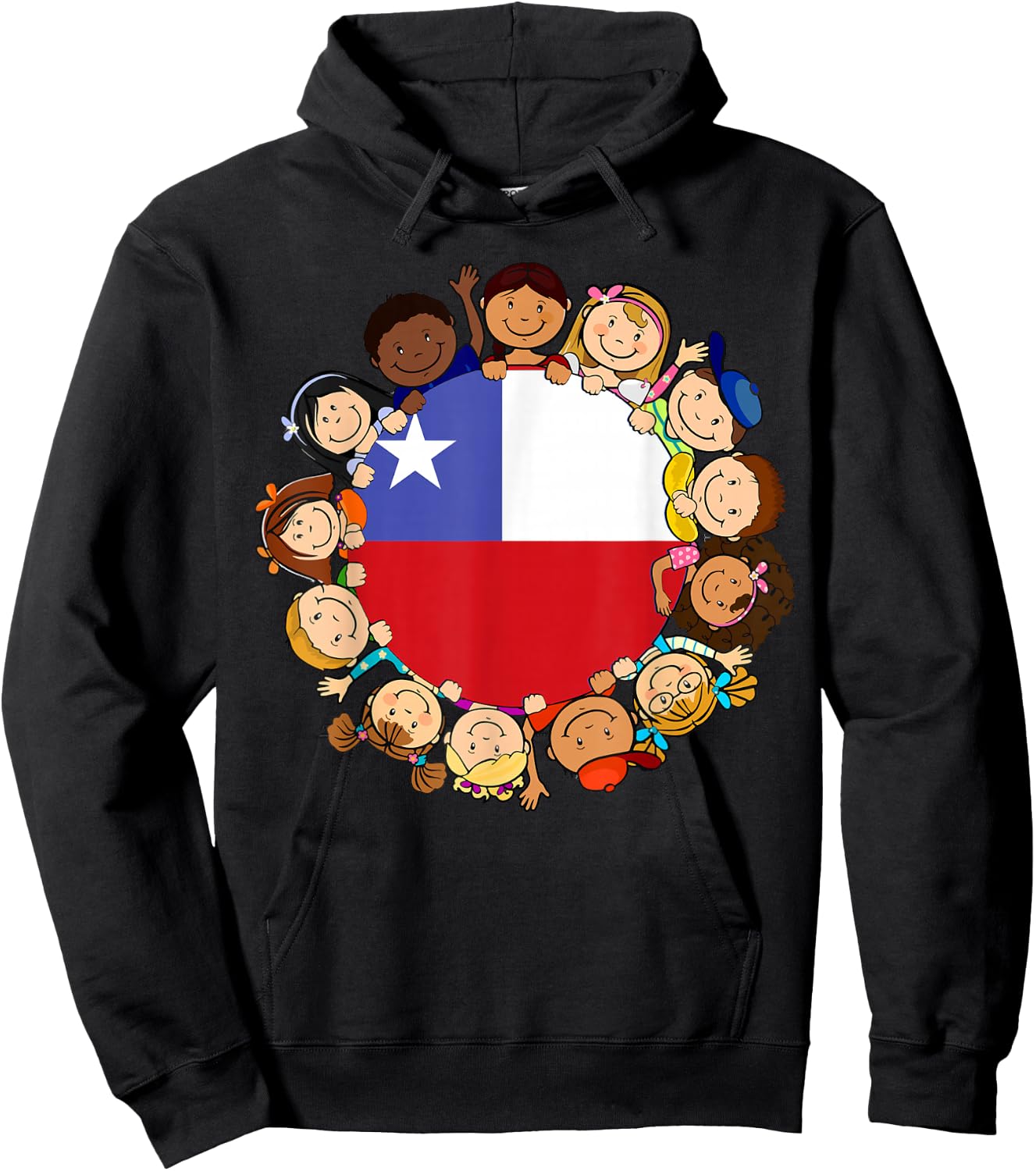 Chile Flag Hispanic Heritage Month Kids Boy Toddler Chilean Hoodie - Hoodie | Black