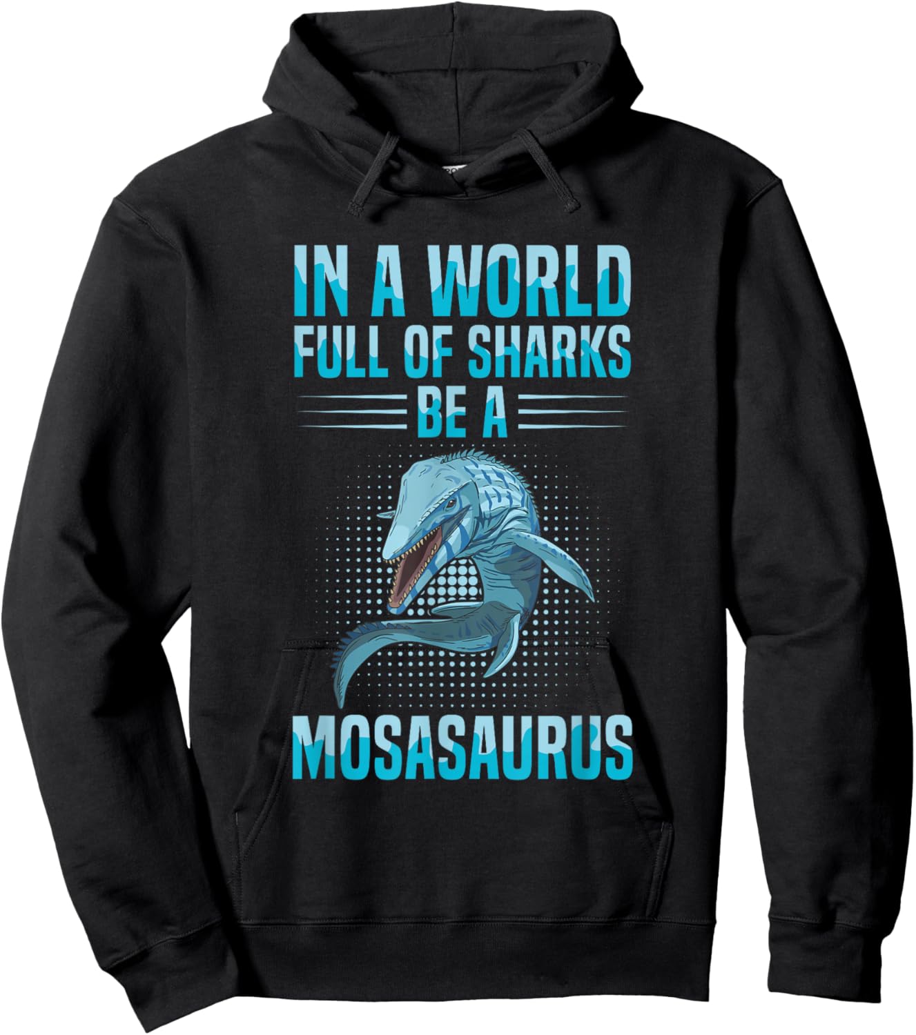 Dinosaur Mosasaurus Design for a Mosasaurus Fan Hoodie - Hoodie | Black