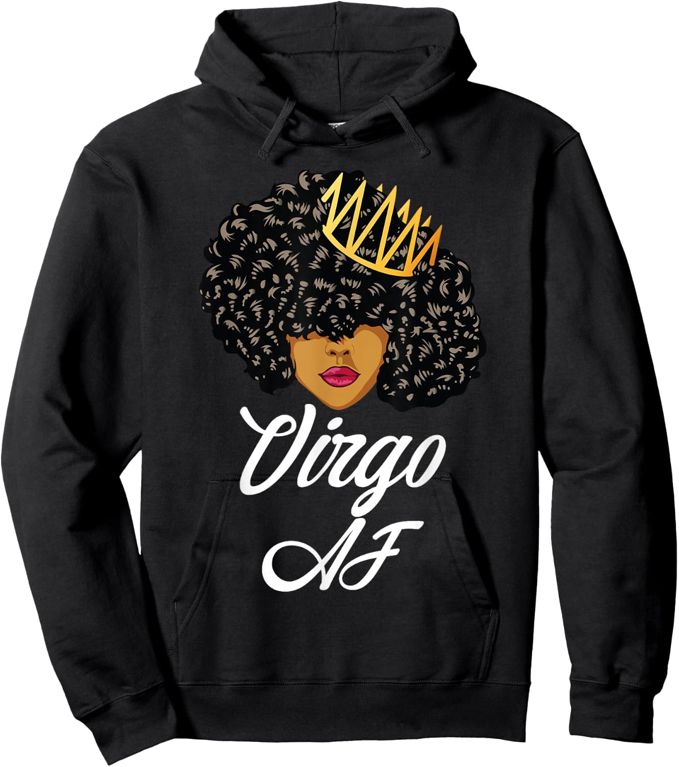 Virgo AF Zodiac Star Sign Birthday Hoodie - Hoodie | Black