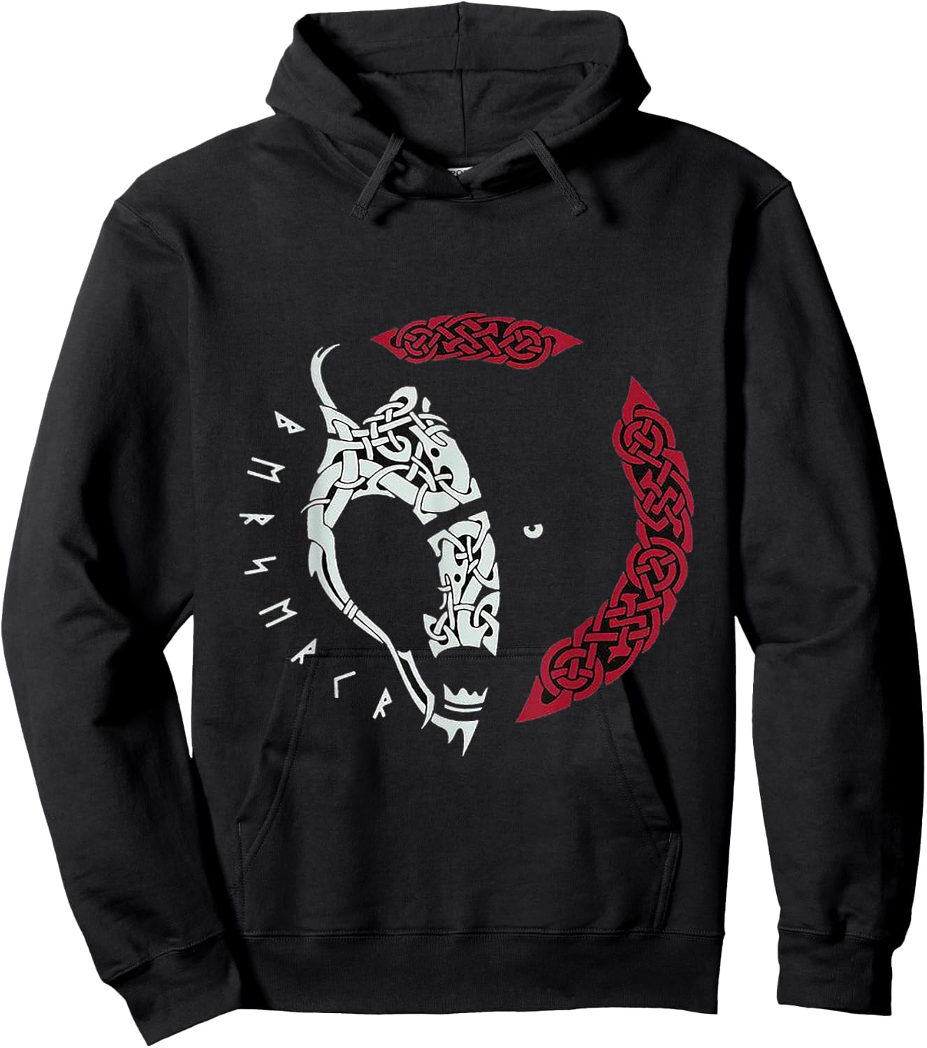 Viking Wolf Hoodie - Hoodie | Black
