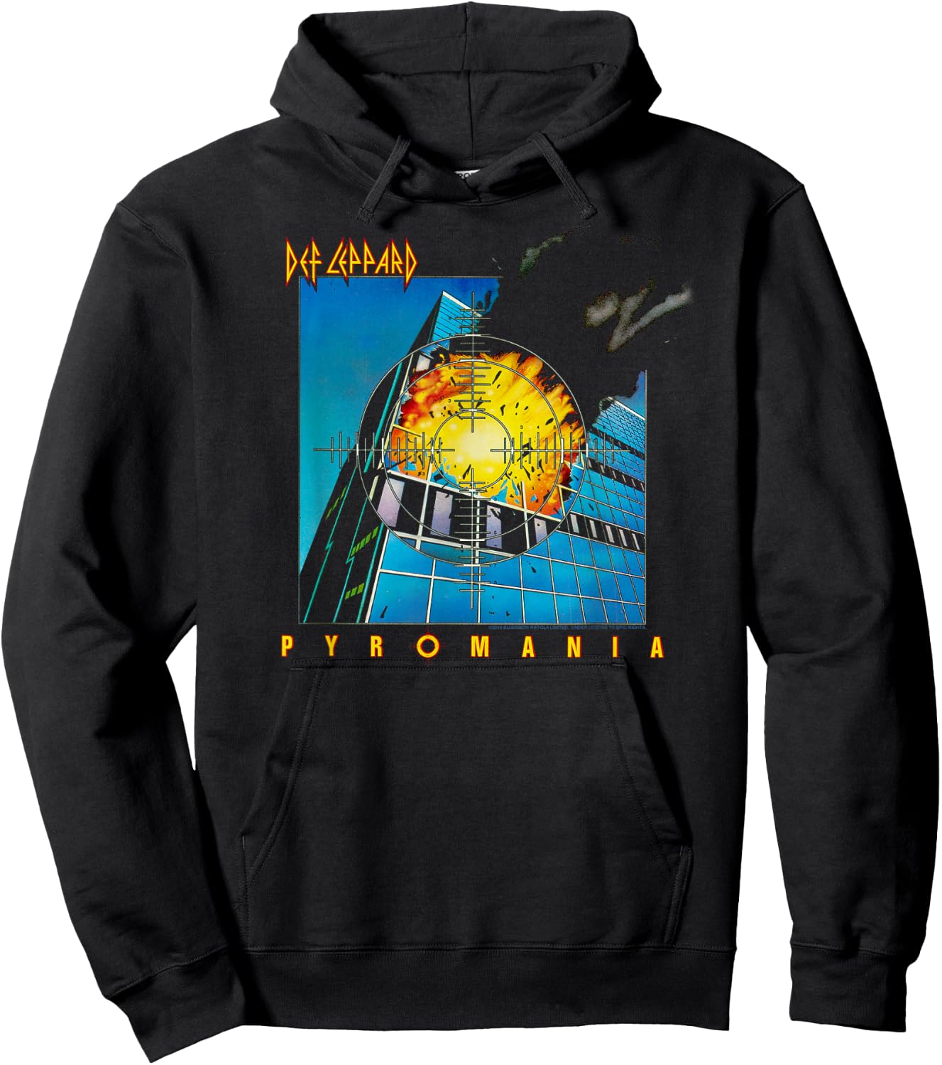Def Leppard - Pyromania Album Hoodie - Hoodie | Black