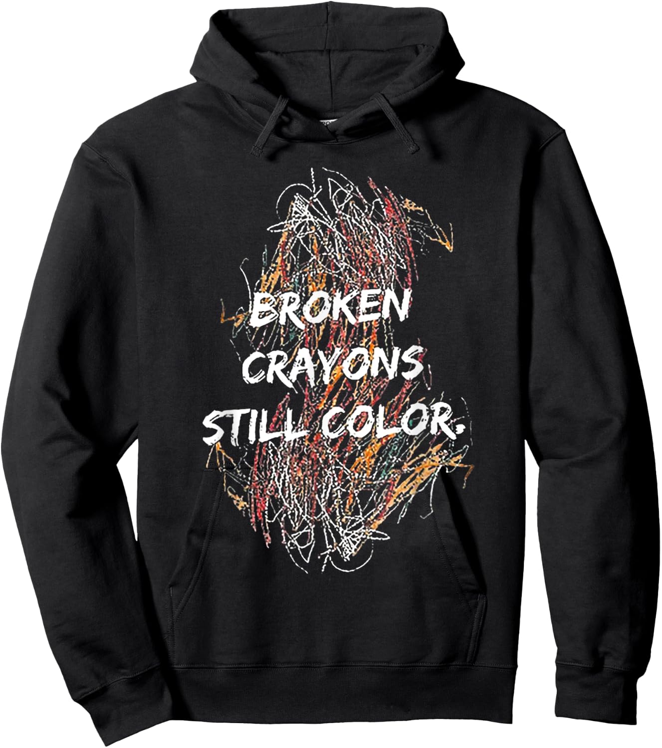 Broken Crayons Still Color Hoodie - Hoodie | Black