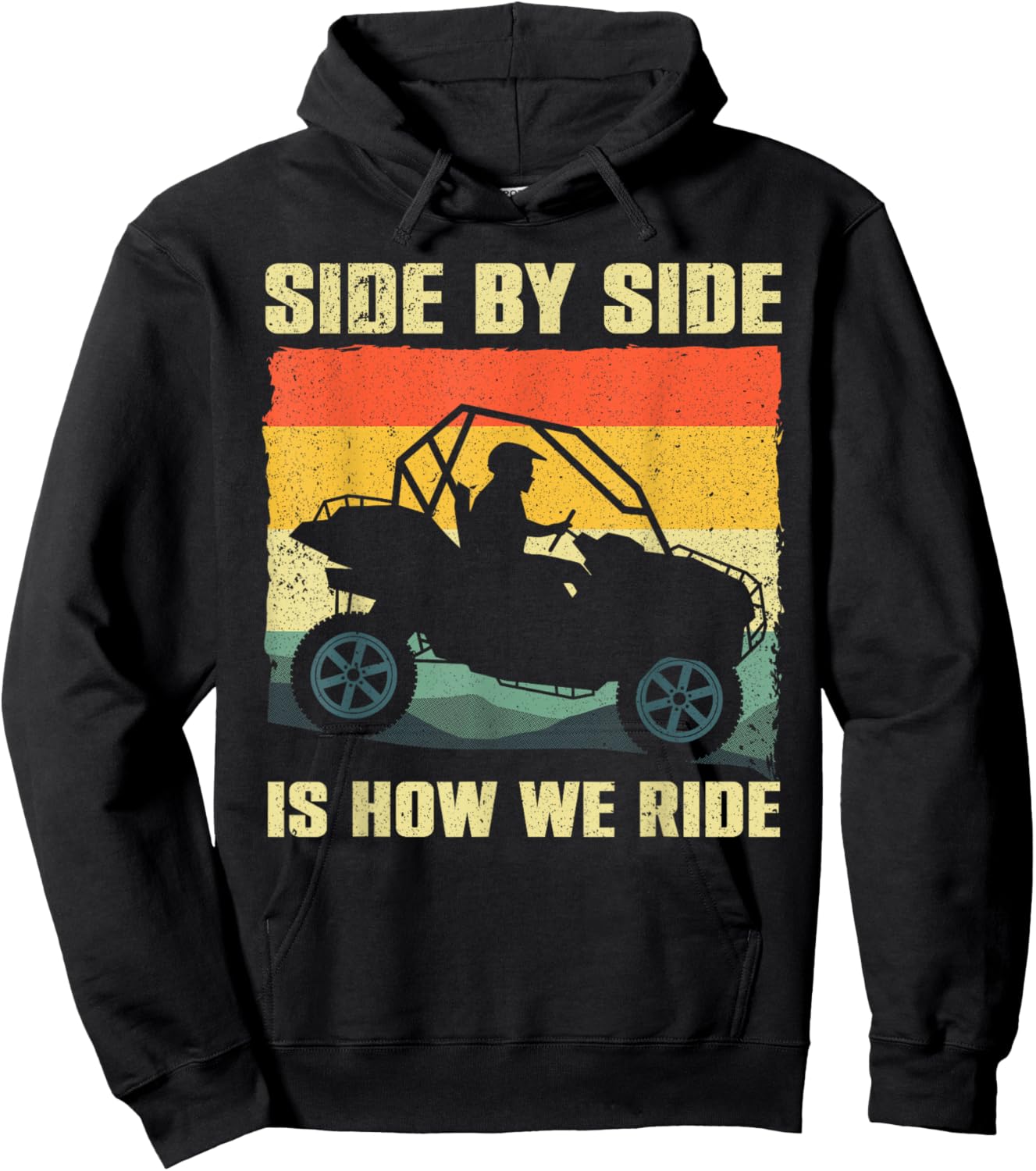 Funny SxS Design Women SxS UTV Side By Side Vehicle Hoodie - Hoodie | Black