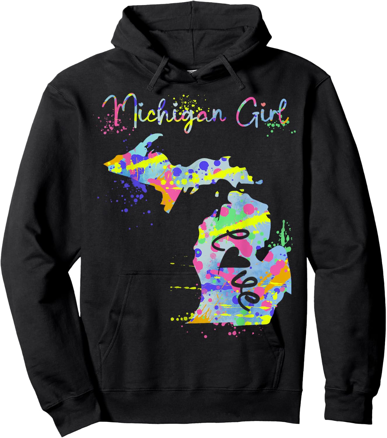 Michiganian Michigan Girl Great Lakes State Proud Yooper Hoodie - Hoodie | Black