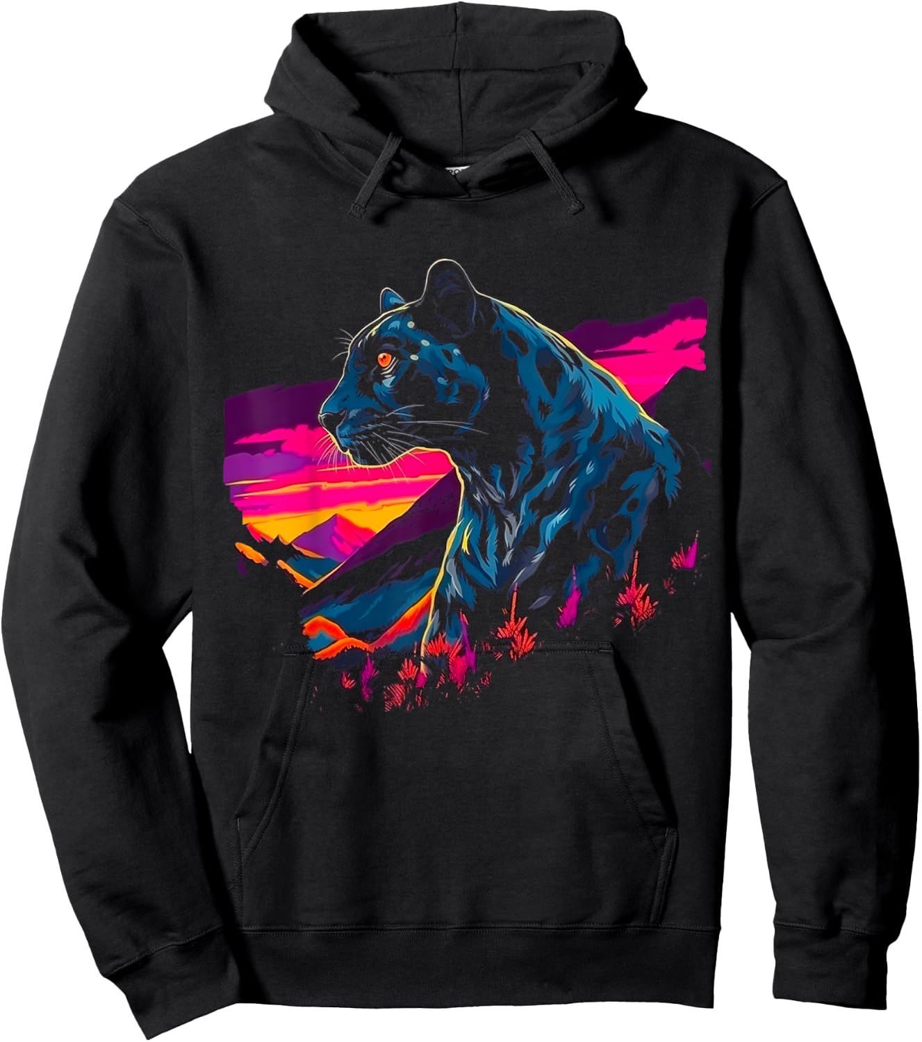 Pop Art Panther Hoodie - Hoodie | Black