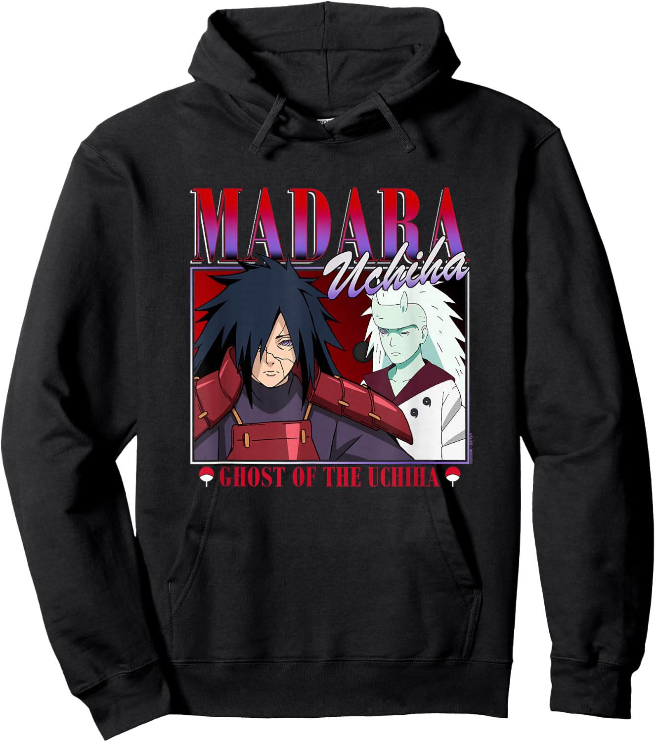 Naruto Shippuden Madara Uchiha 90's Edit Hoodie - Hoodie | Black