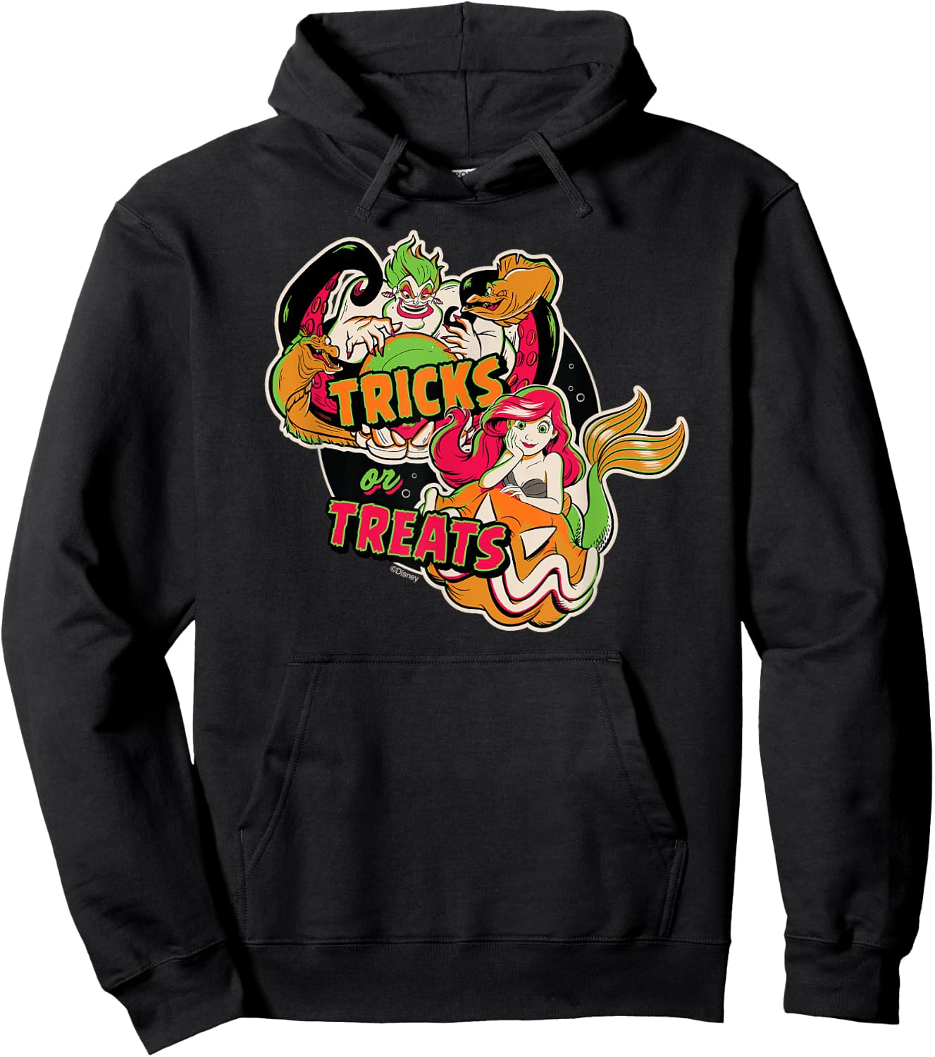 Disney Princess The Little Mermaid Ariel & Ursula Halloween Hoodie - Hoodie | Black