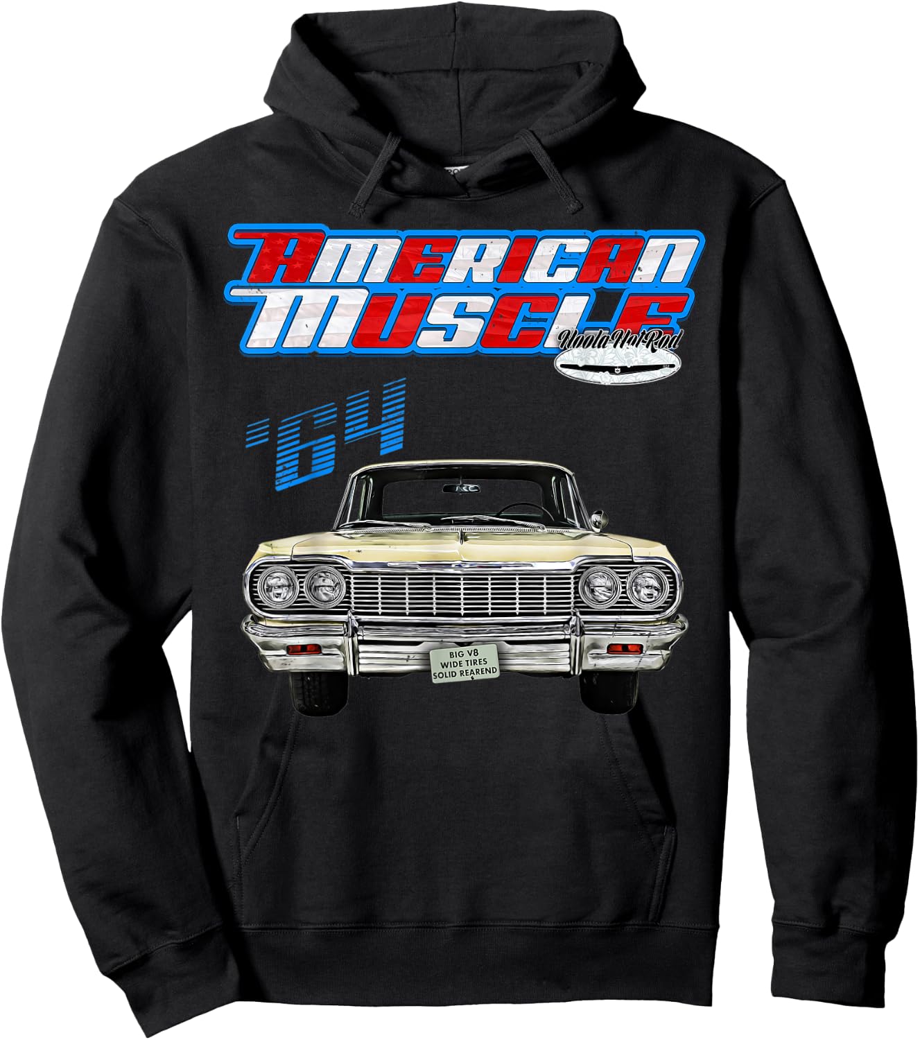 1964,Impala,BelAir,Bel Air,DelRay,Del Ray,Muscle Car,Hot Rod Hoodie - Hoodie | Black