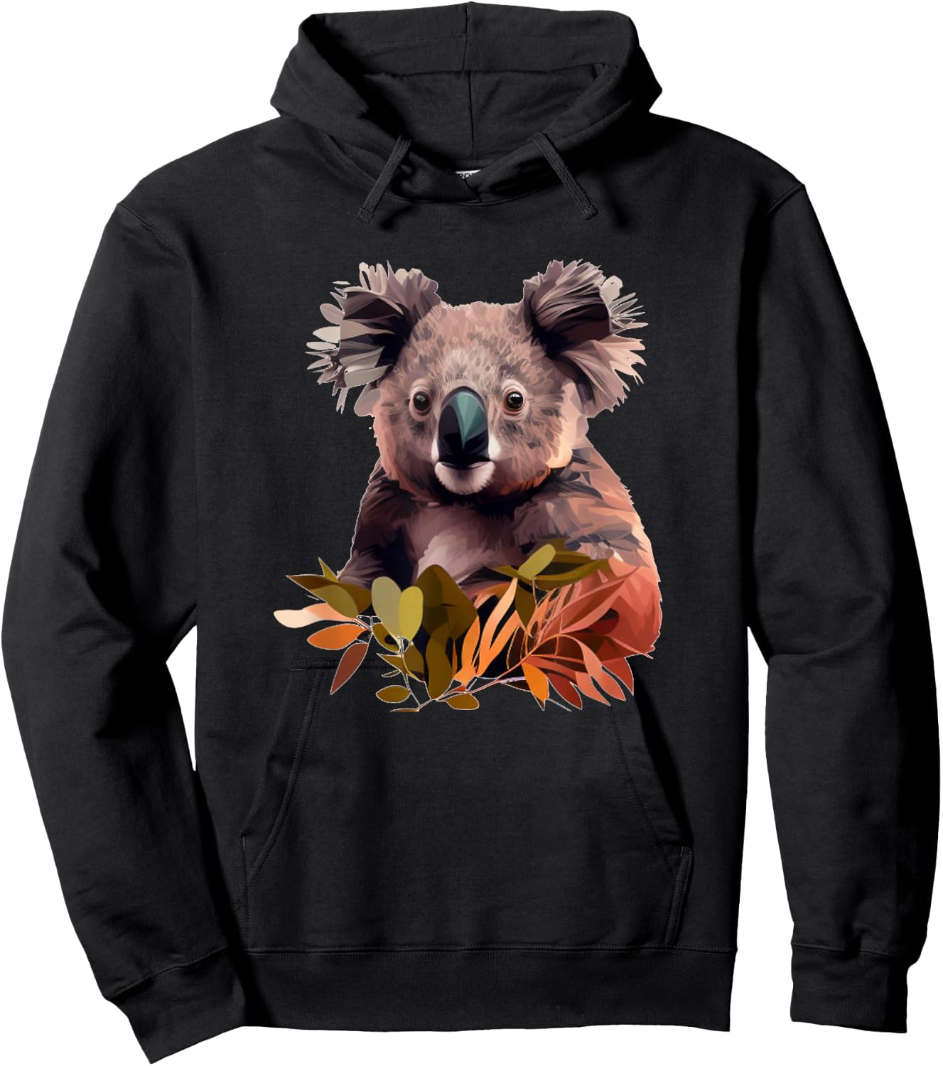 Funny plump Koala Bear Hoodie - Hoodie | Black