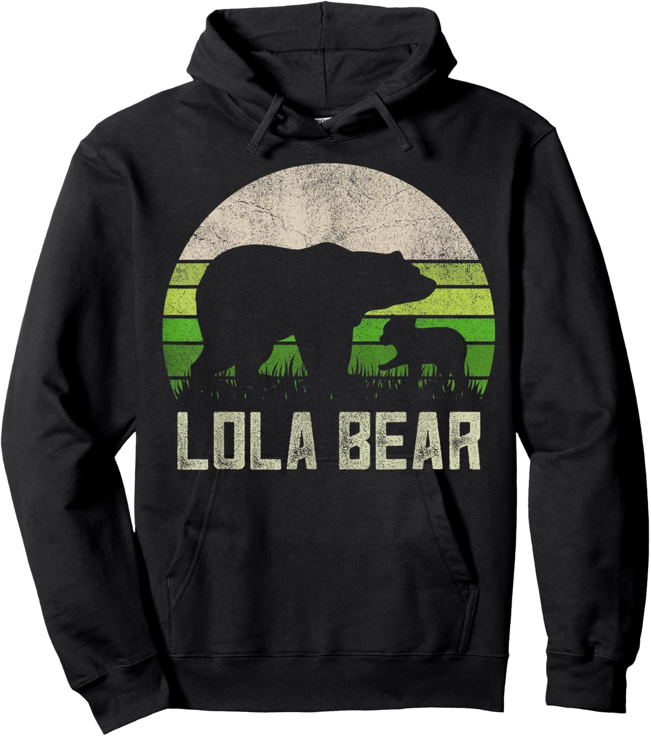 Funny Filipino Grandma Shirts From Grandkids, Cub Lola Bear Hoodie - Hoodie | Black