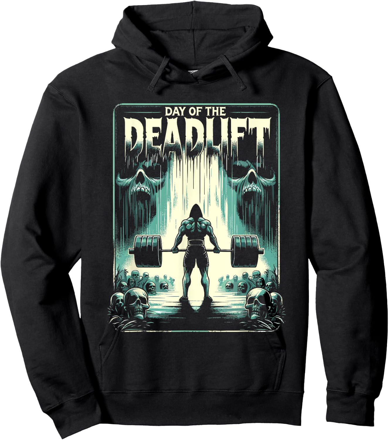 Horror Deadlift Workout Training Bodybuilder Hoodie - Hoodie | Black
