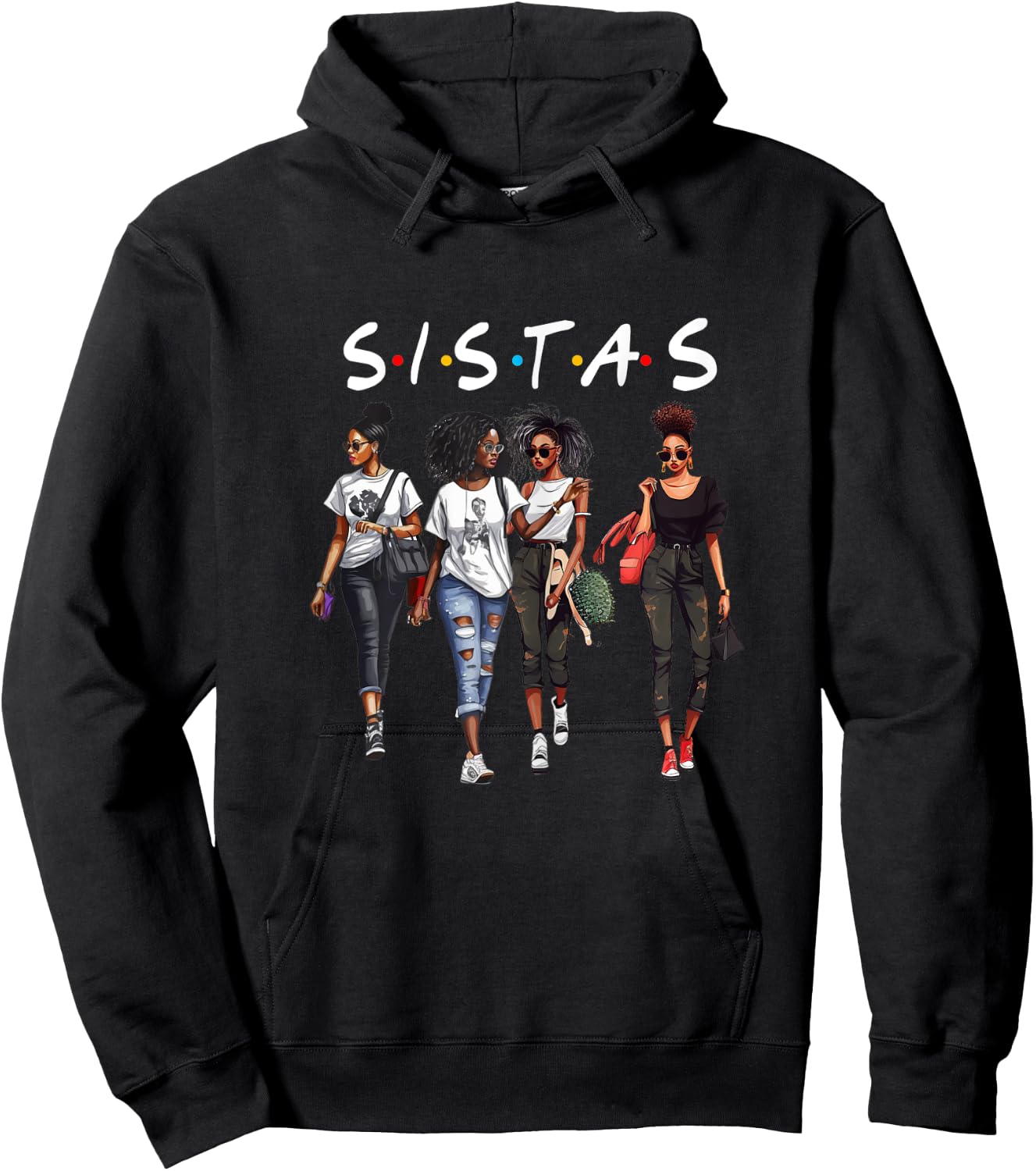 Melanin Queen African American Pride Black Girl Magic Attire Hoodie - Hoodie | Black