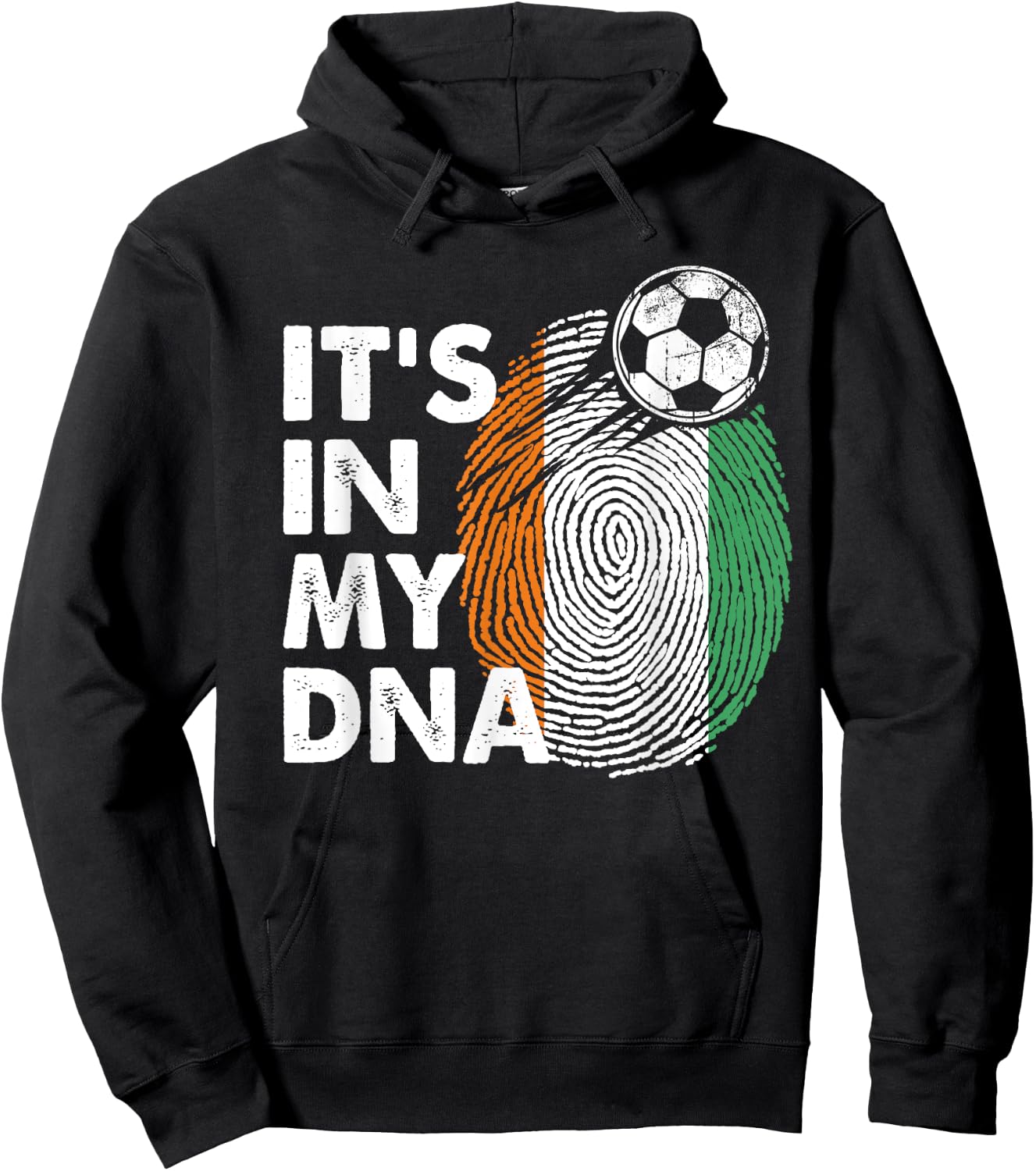 Cote D'ivoire In My DNA Cote D'ivoire Flag Team Hoodie - Hoodie | Black