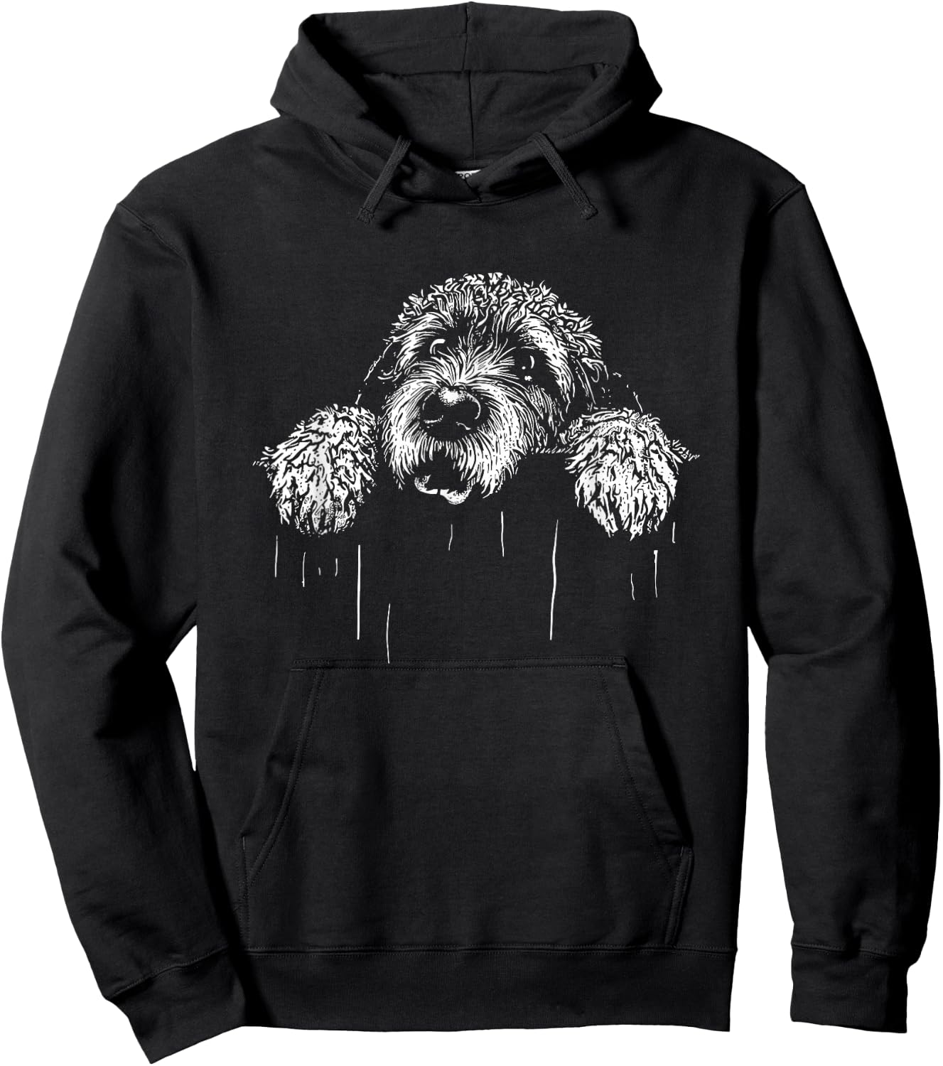 Labradoodle - Funny Vintage Labrador Poodle Dog Lover Hoodie - Hoodie | Black