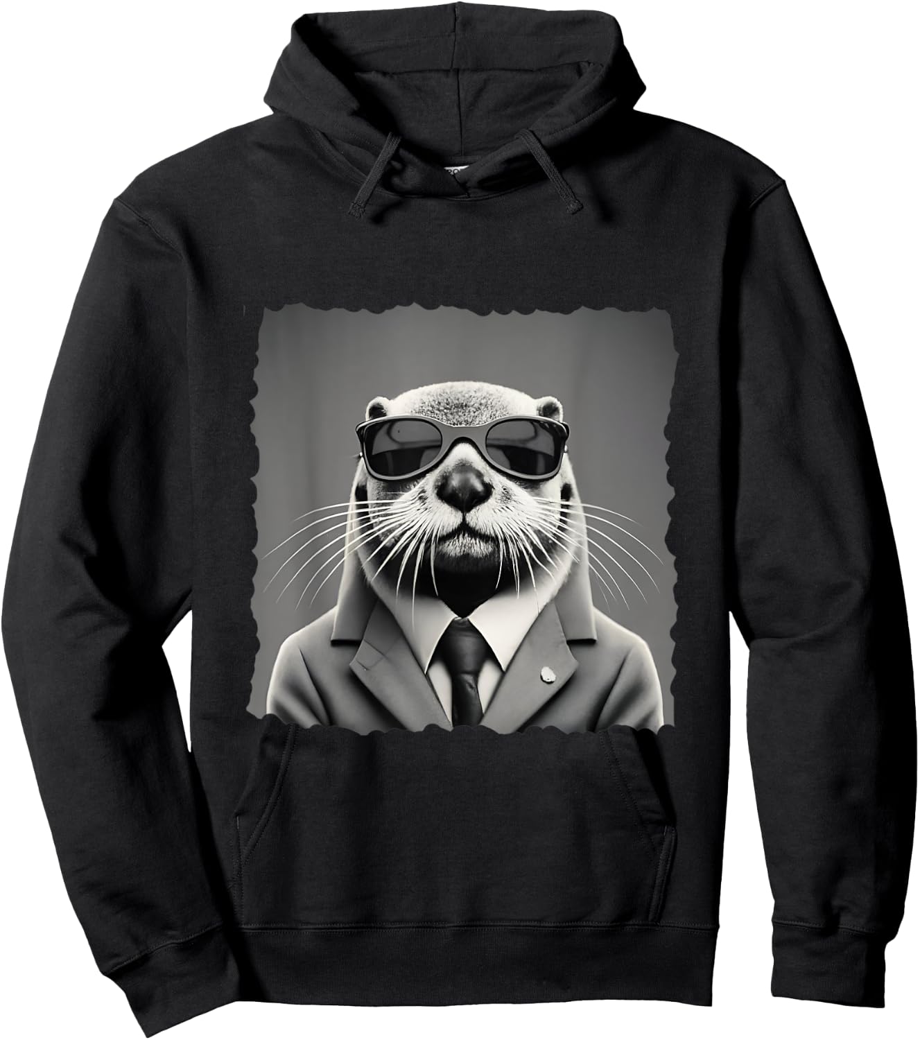 Sea Otter Lover Funny Design Hoodie - Hoodie | Black