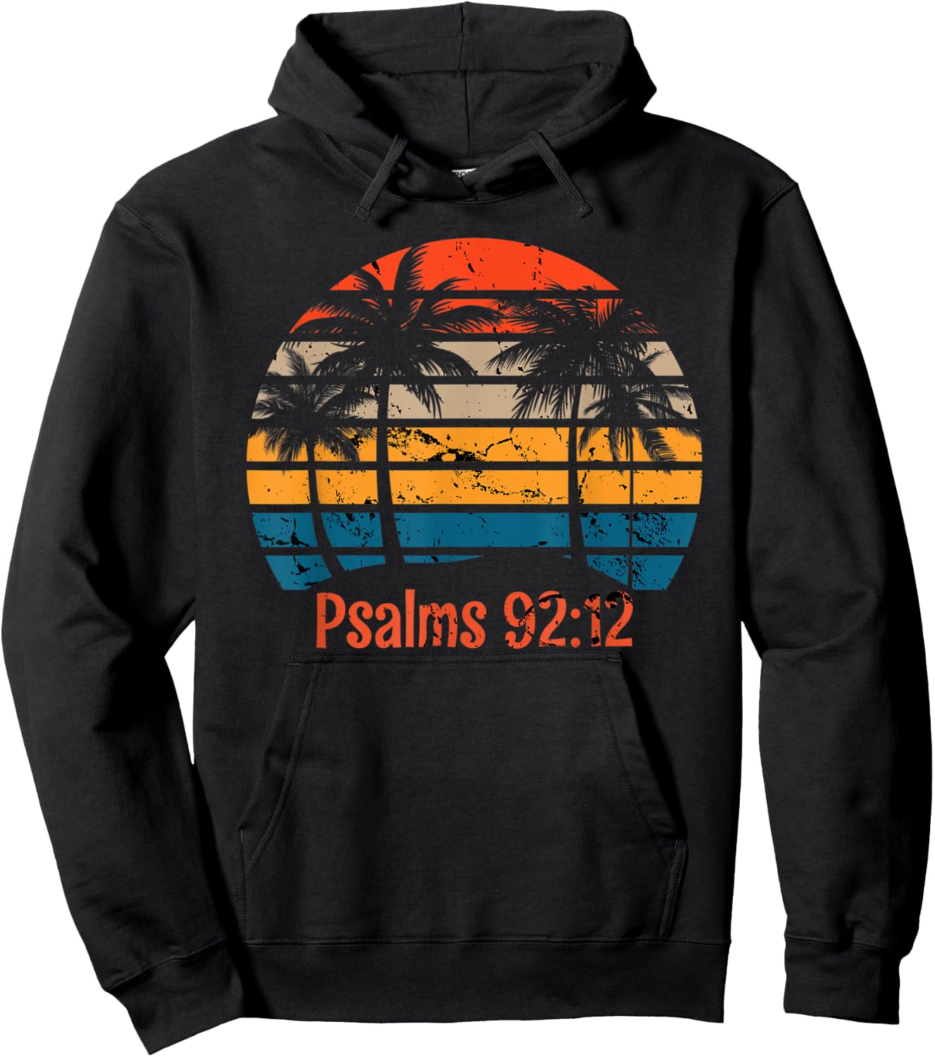 Palm Trees Christian Faith Righteousness Hoodie - Hoodie | Black