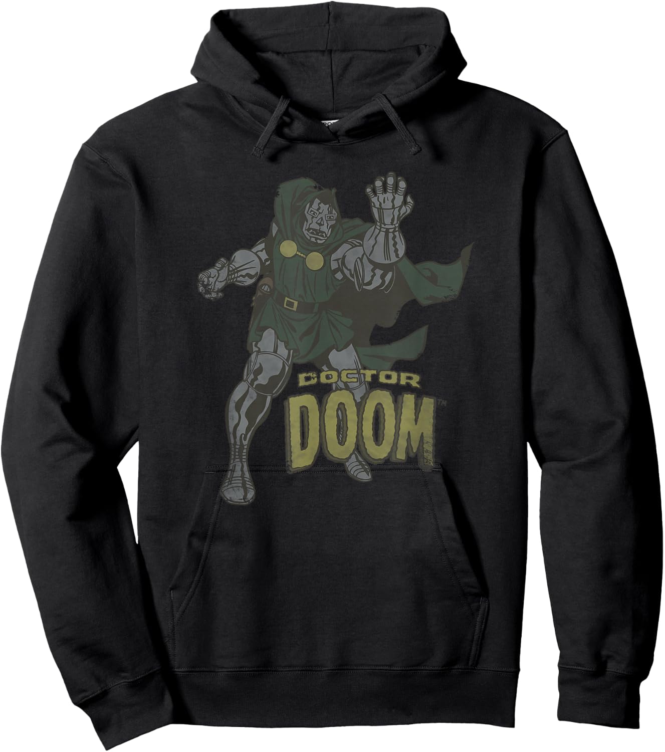 Marvel Fantastic Four Doctor Doom Vintage Portrait Hoodie - Hoodie | Black