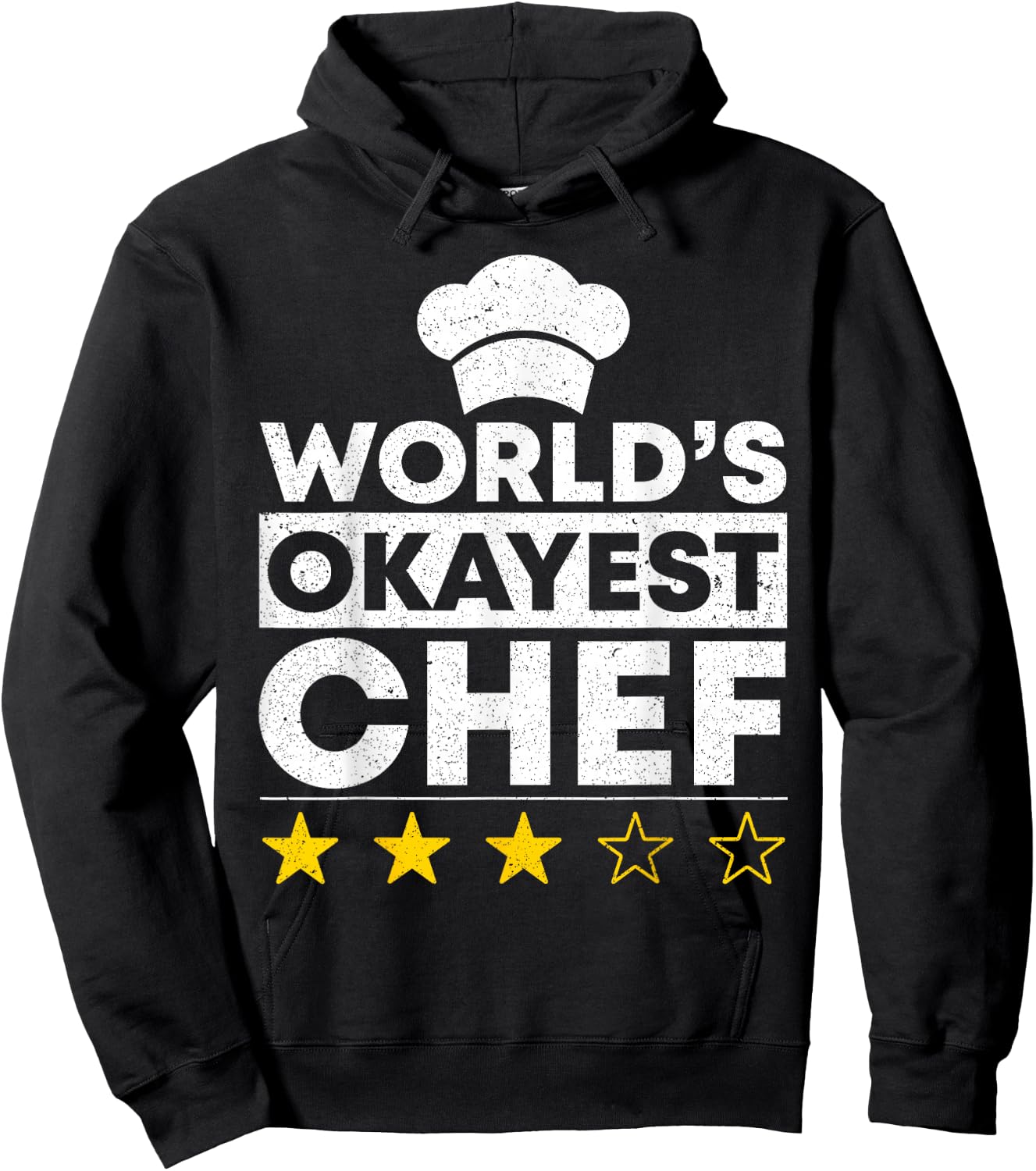 Worlds okayest Chef Coat Cooking Cook Hoodie - Hoodie | Black