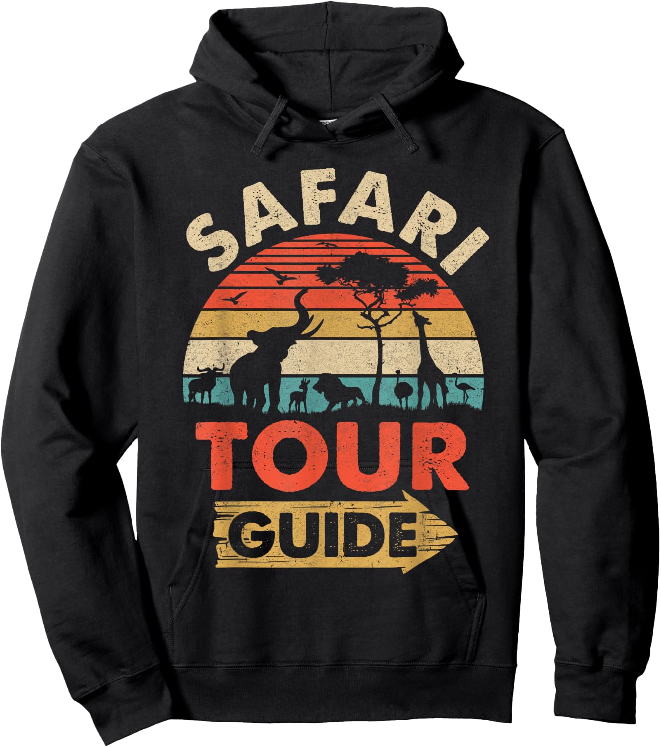 Cool Safari Squad Women Zoo Animal African Jungle Hoodie - Hoodie | Black