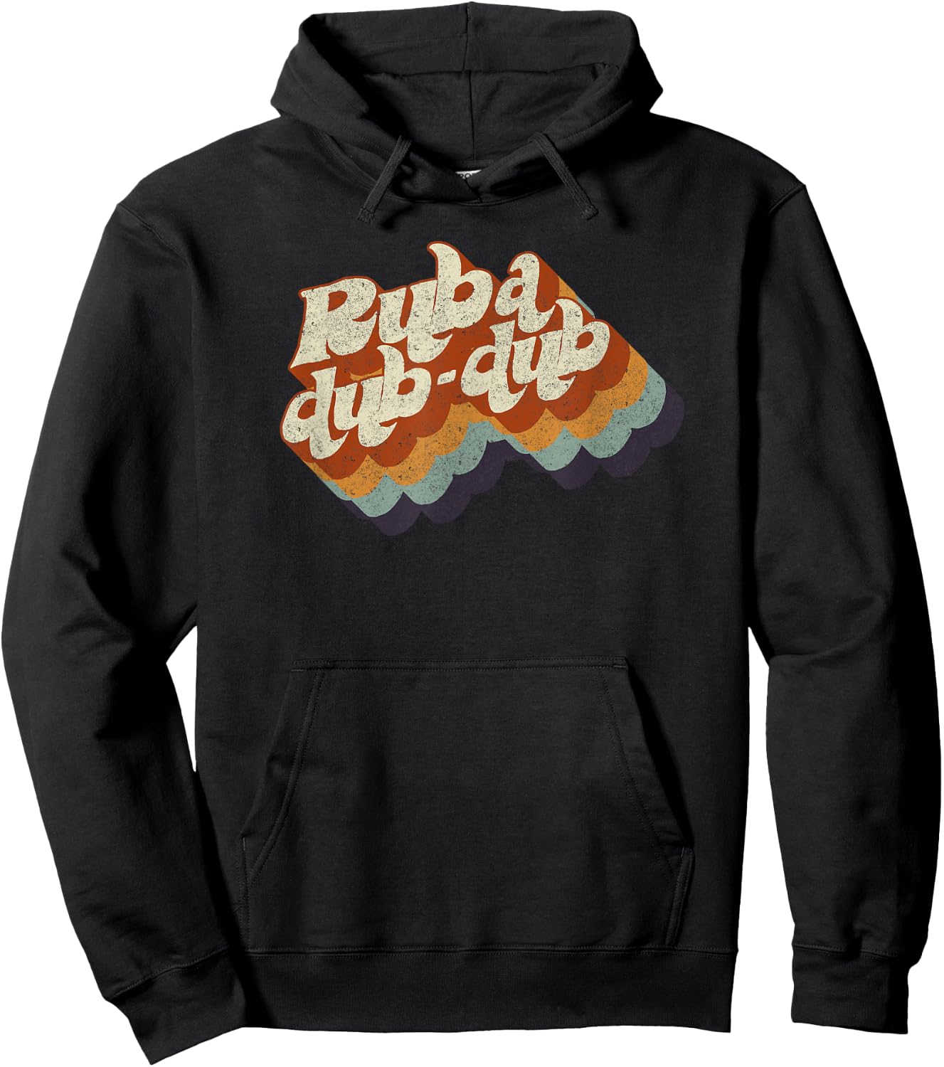 Rub-a Dub-dub Big Funky Chunky and Loud Words Hoodie - Hoodie | Black
