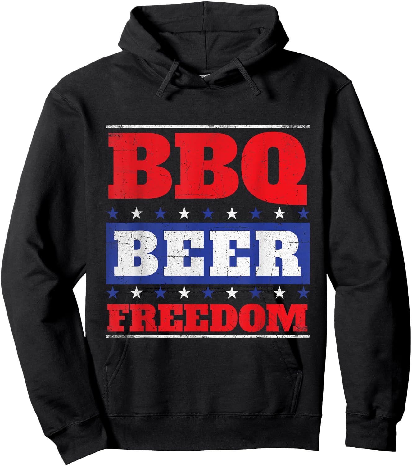 BBQ Beer Freedom - Grill Barbecue Grilling BBQ Lover Hoodie - Hoodie | Black
