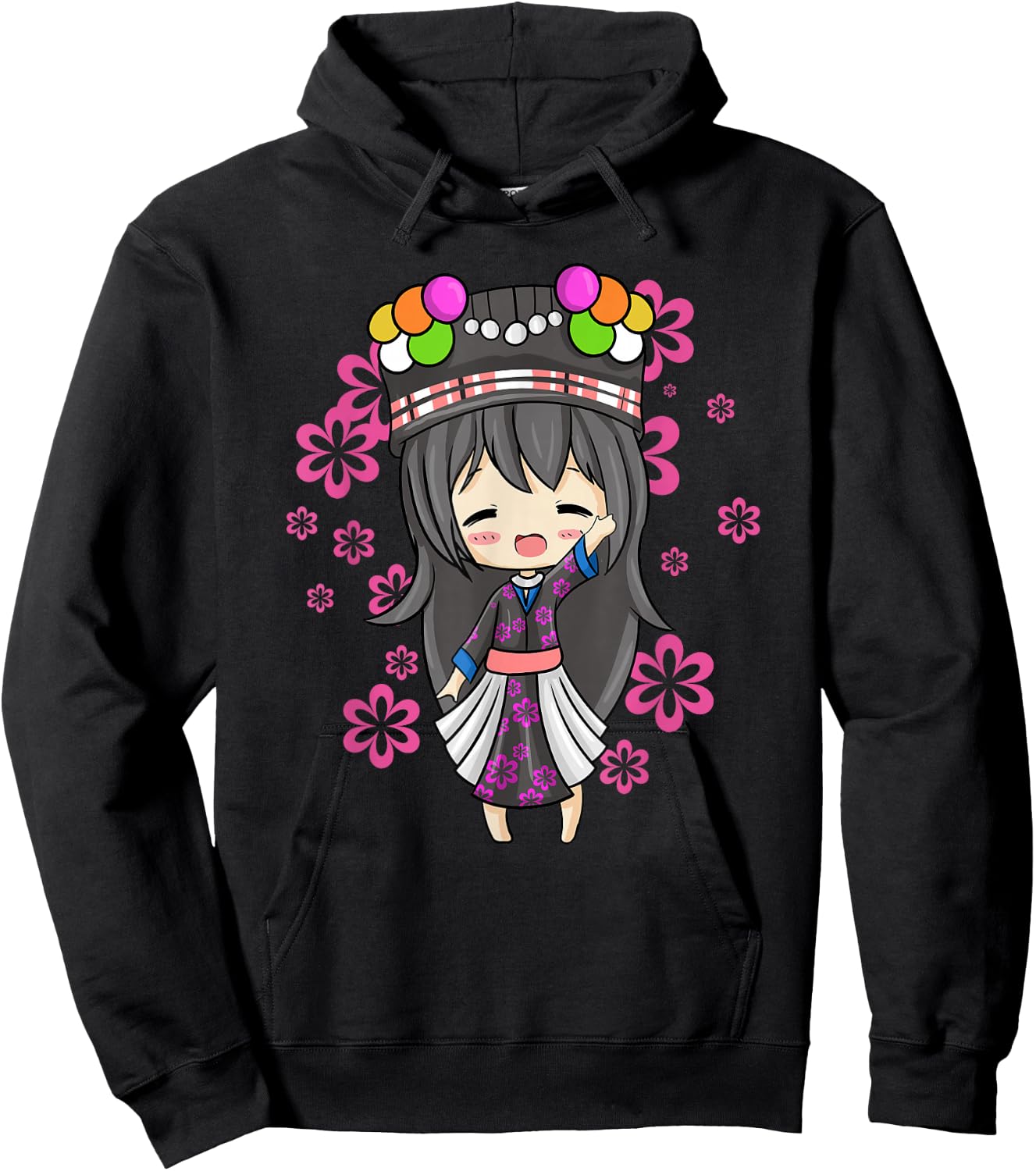 Hmong Miao Proud Traditional Girl Woman Hmoob Queen Hoodie - Hoodie | Black
